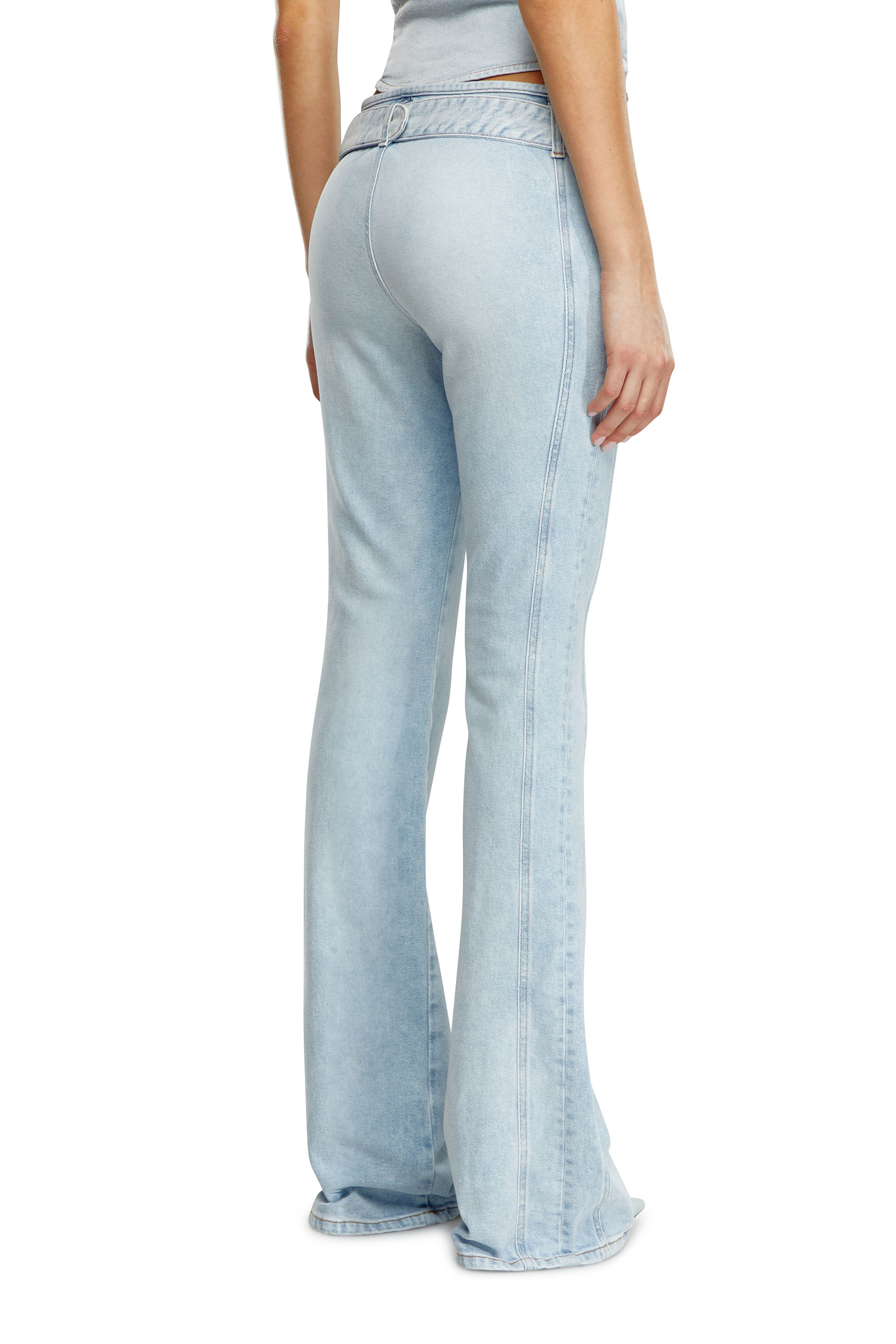 Diesel - Woman's Bootcut Jeans D-Ebbybelt 0JGAA, Light Blue - 4