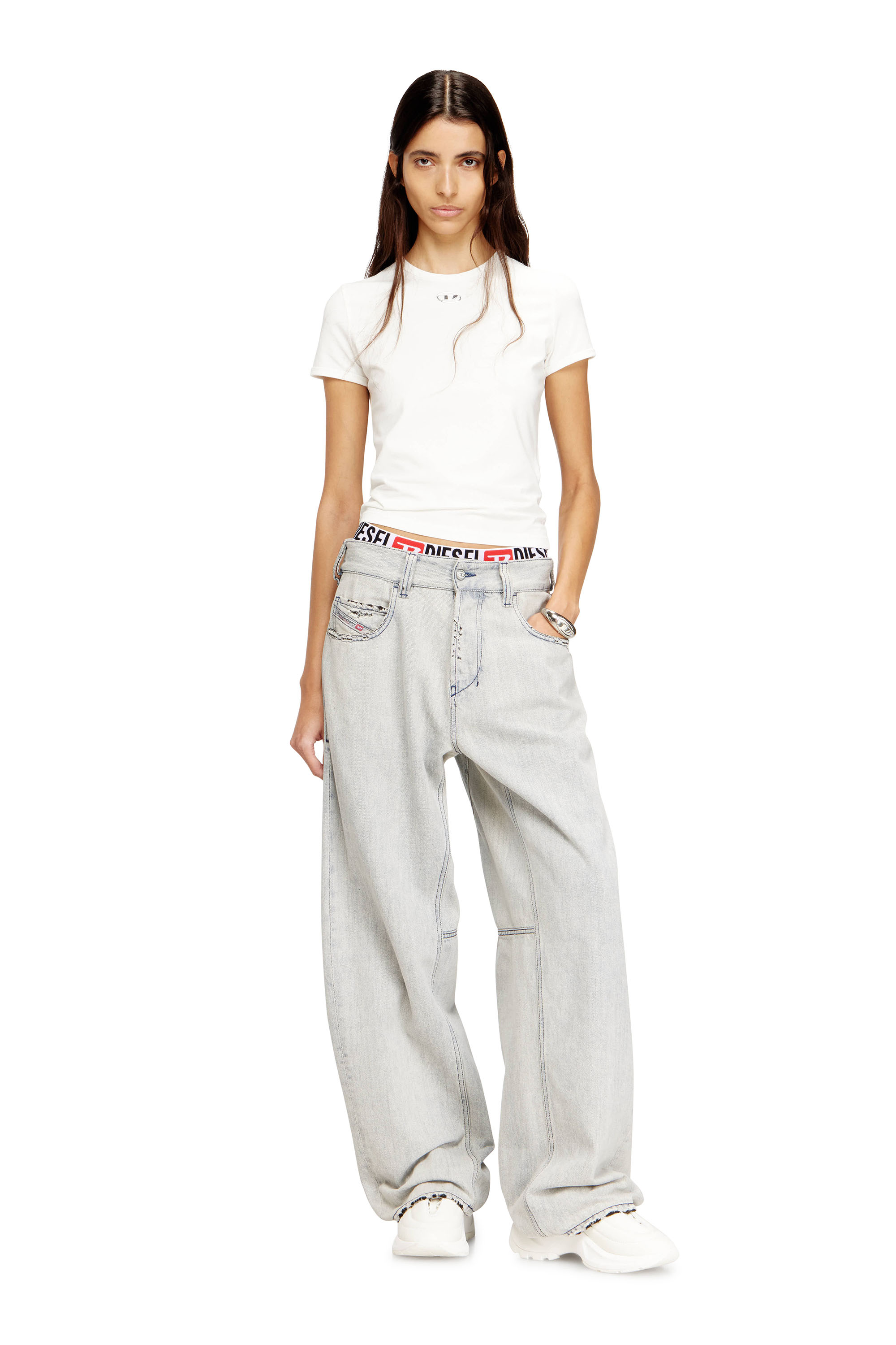 Diesel - Unisex's Relaxed Jeans 1997 D-Enim-M 068UR, Light Blue - 4