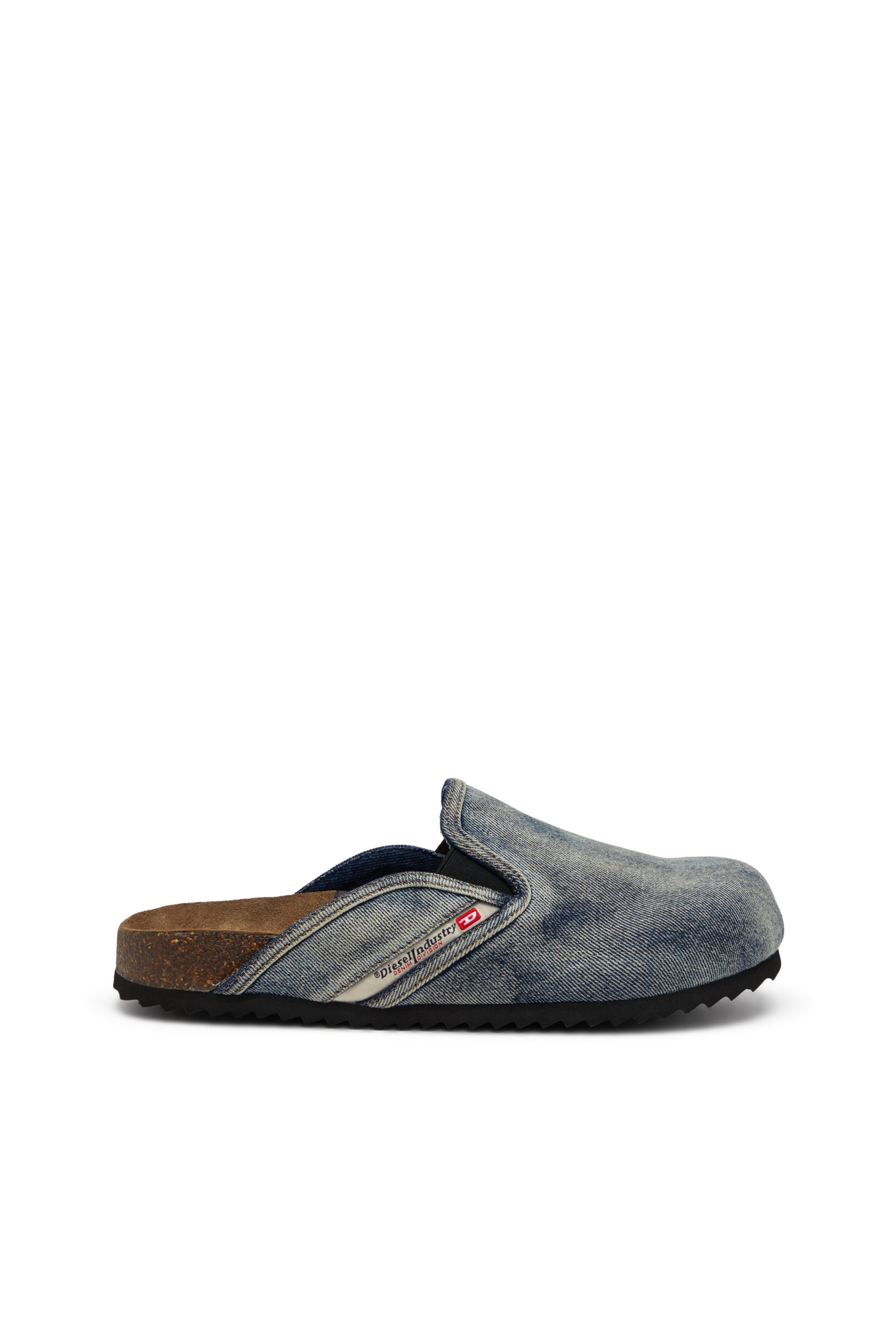 Diesel - D-WOODSTOCK SLIP-ON, Man's D-Woodstock-Denim mules in Dark Blue - 1