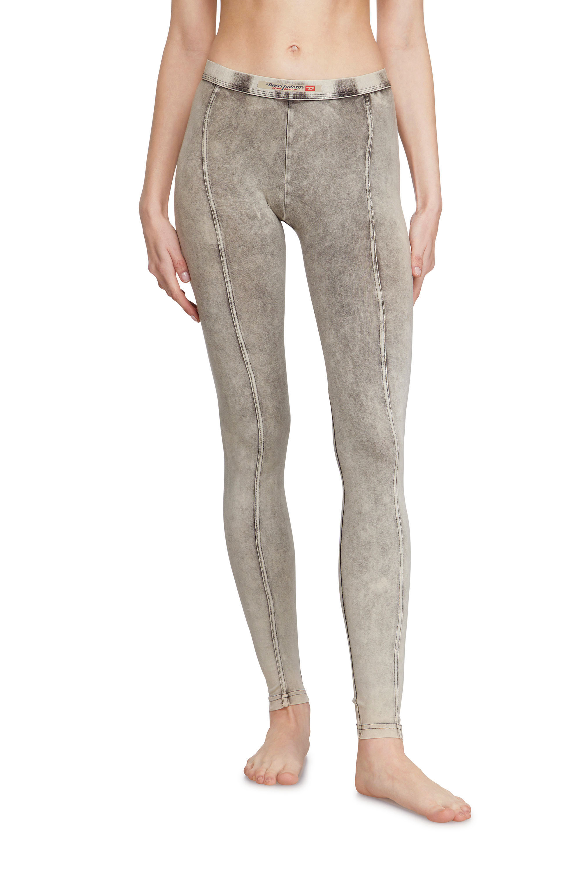 Diesel - ATHENA-DNM, Woman's Jeggings in denim-effect jersey in Grey - 3