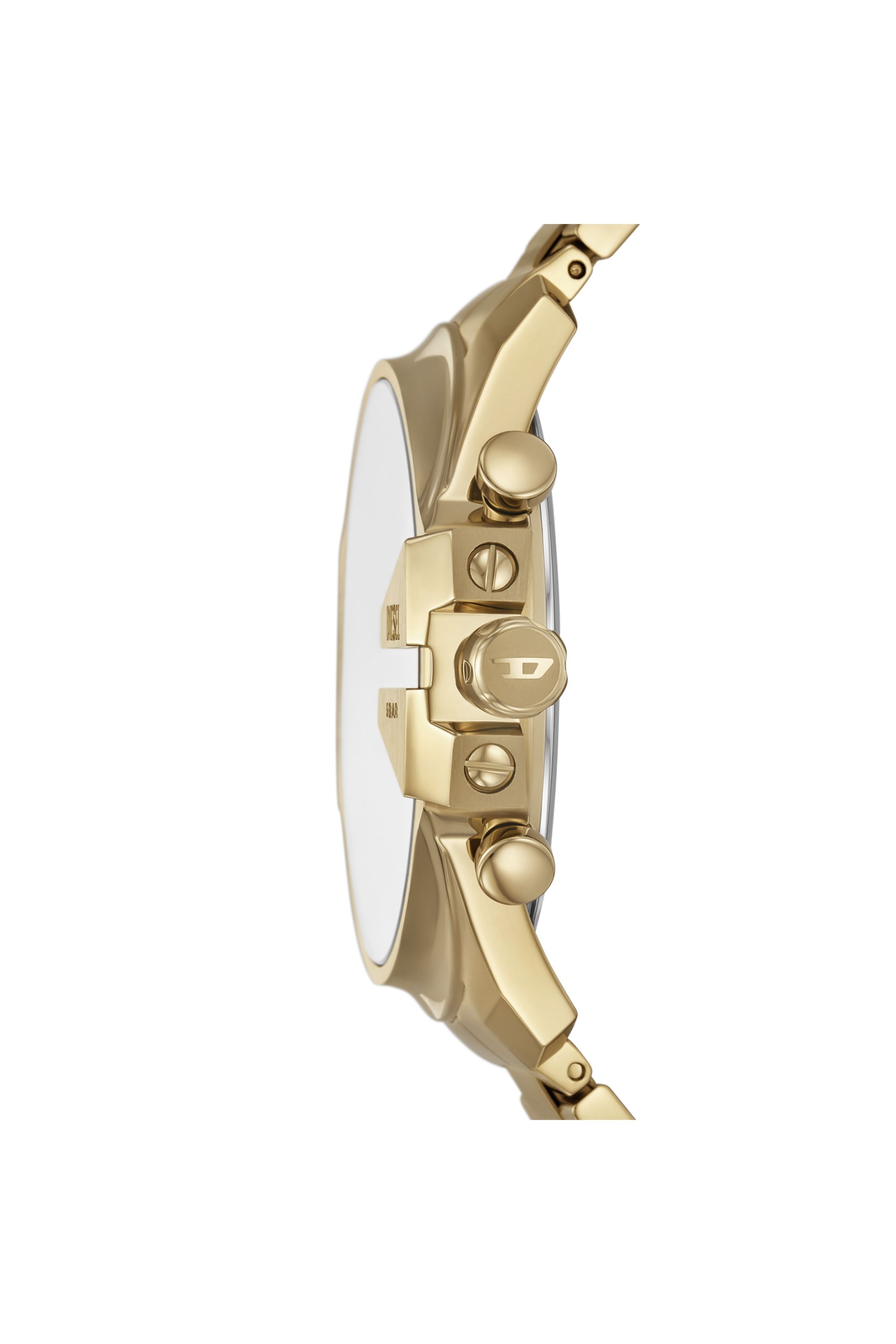 Diesel - DZ4684 WATCH, Man's Mega Chief Slim Stainless Steel Watch in Gold - 3