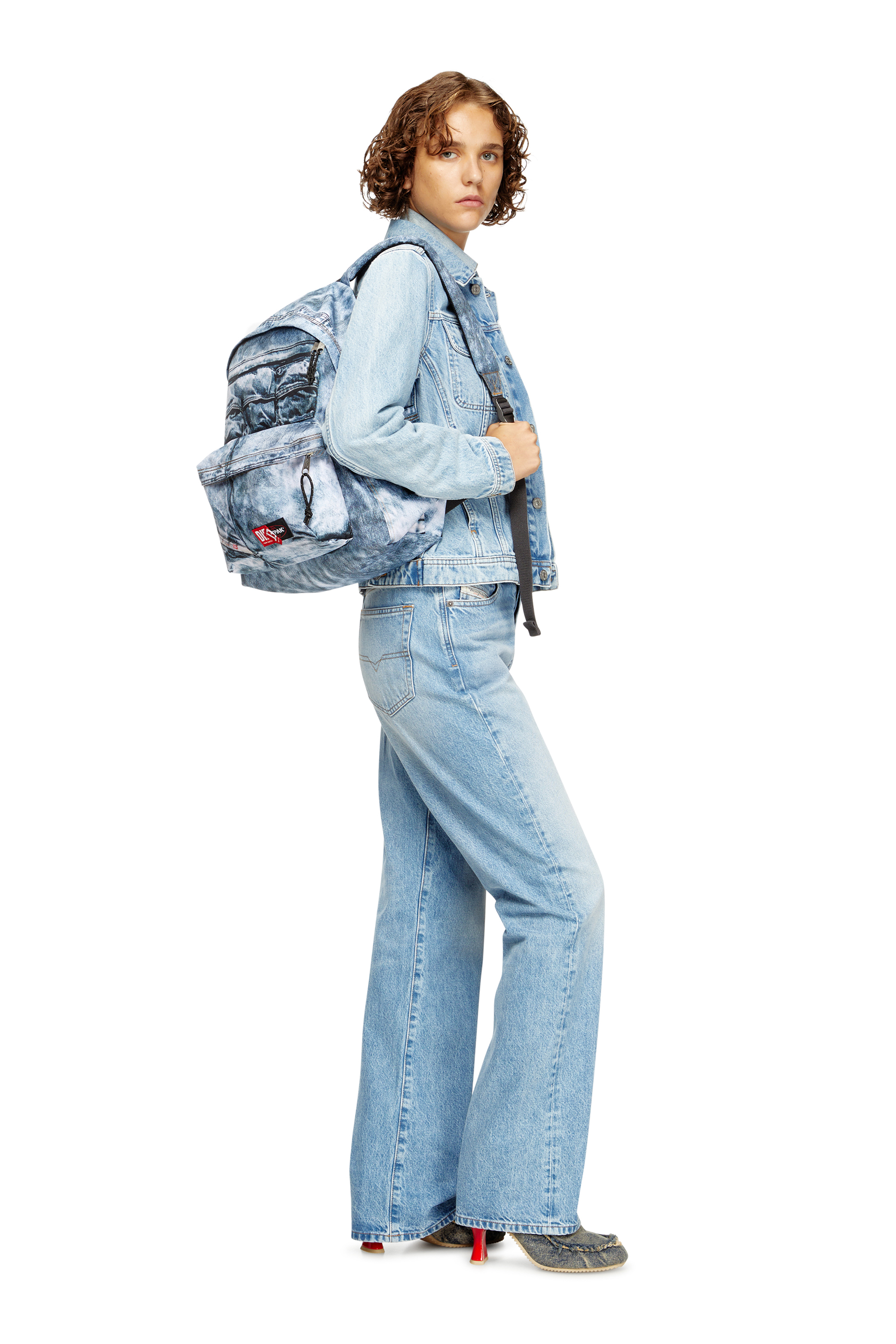 Diesel - DIESEL DAY PAK'R, Unisex's Backpack in trompe l'oeil denim in Blue - 7