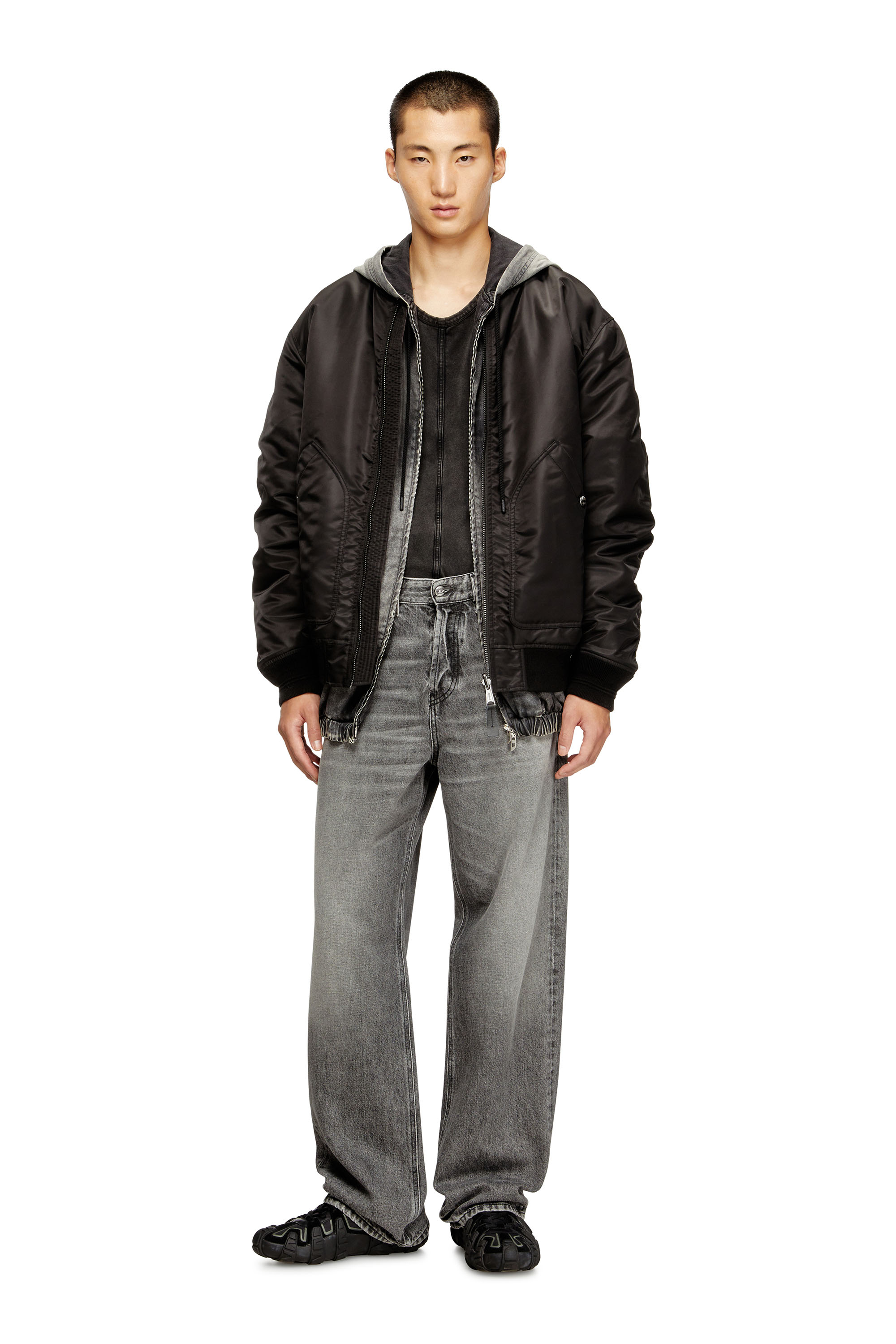 Relaxed Jeans 2001 D-Macro 007AW, Grey Diesel - Man's Relaxed Jeans 2001 D-Macro 007AW, Grey - 1