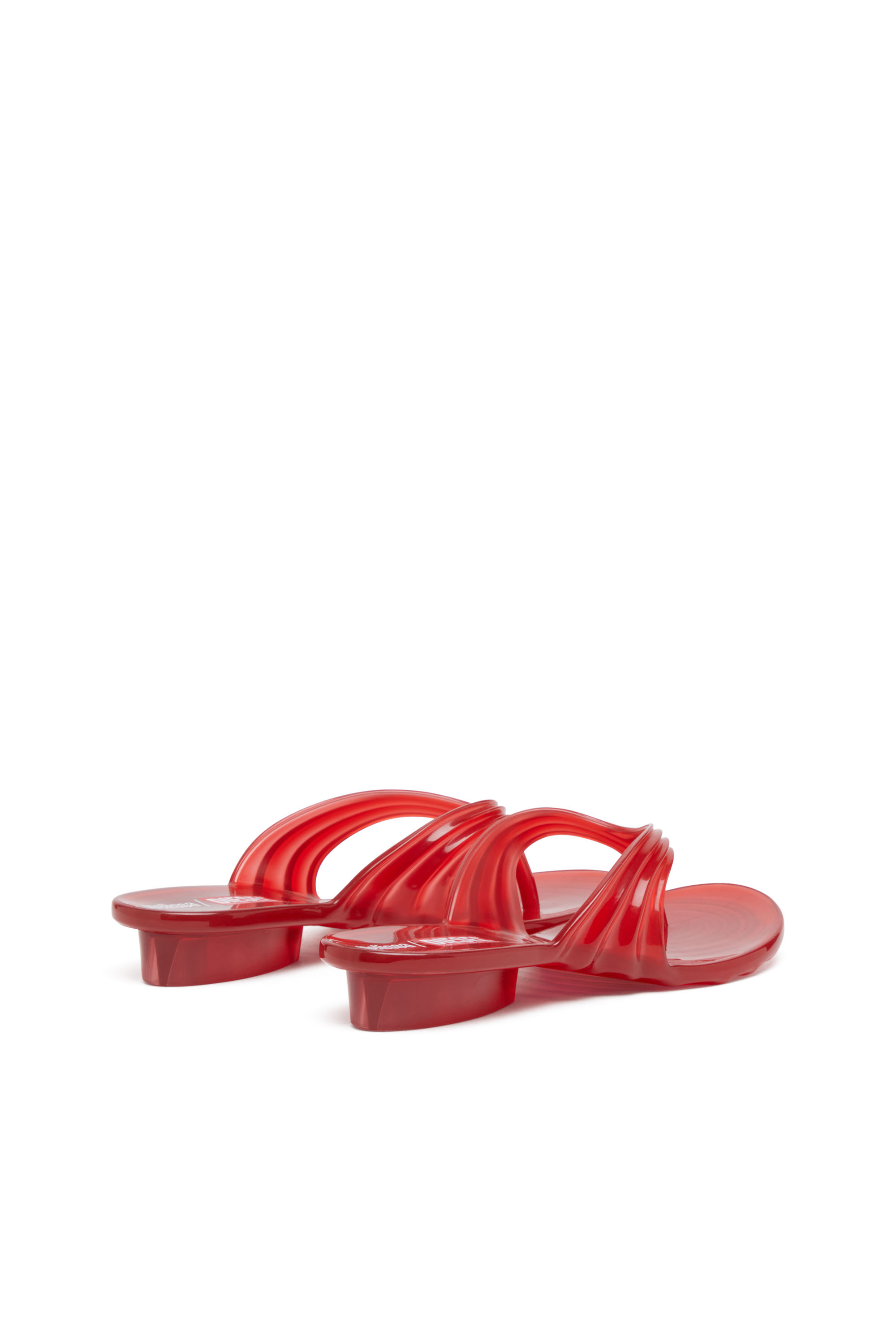 MELISSA QUANTUM THONG, Red Diesel - MELISSA QUANTUM THONG, Woman's Sculptural flip-flops in Melflex® in Red - 3