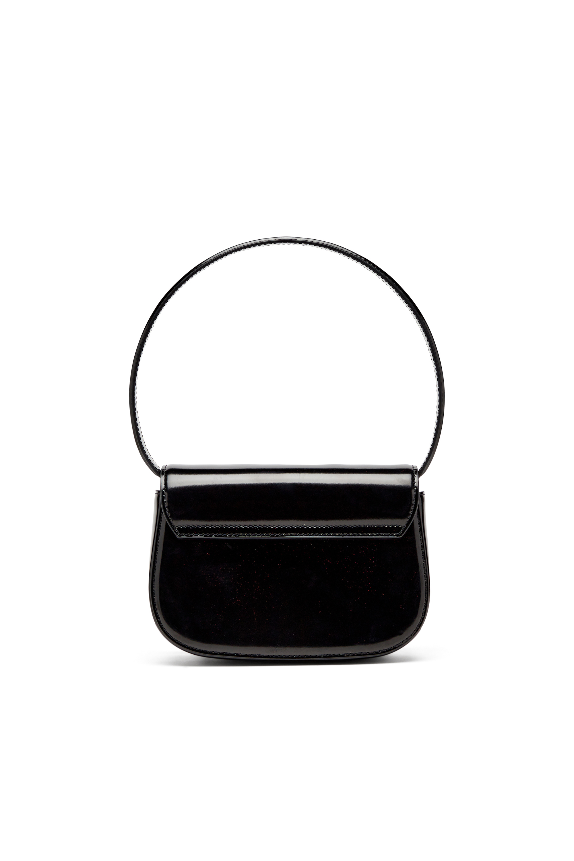 Diesel - 1DR, Woman's Iconic shoulder bag in mirror leather in Black - 2