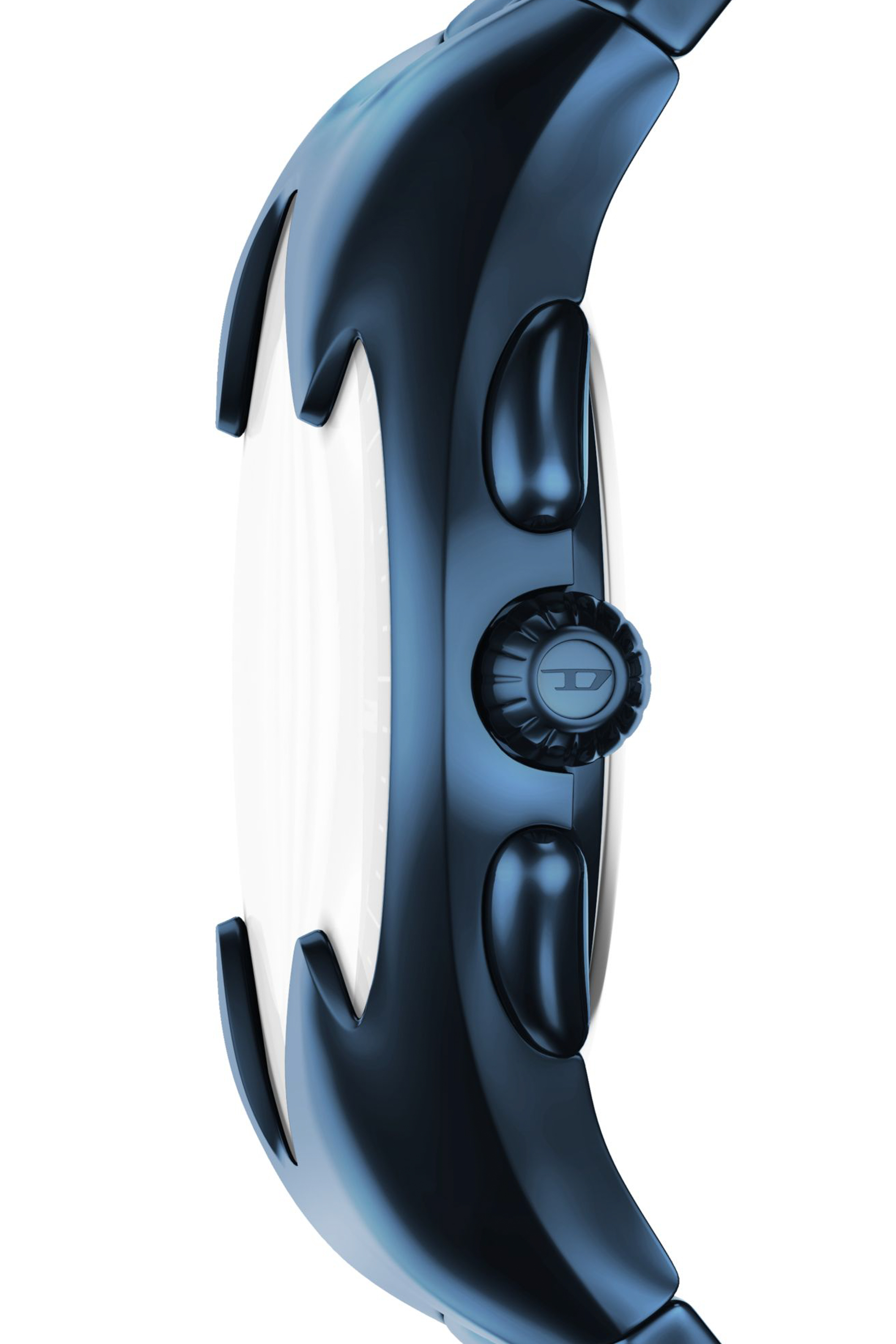 Diesel - DZ4704 WATCH, Man's Mercurial Chronograph Blue Stainless Steel Watch in Black/Blue - 3