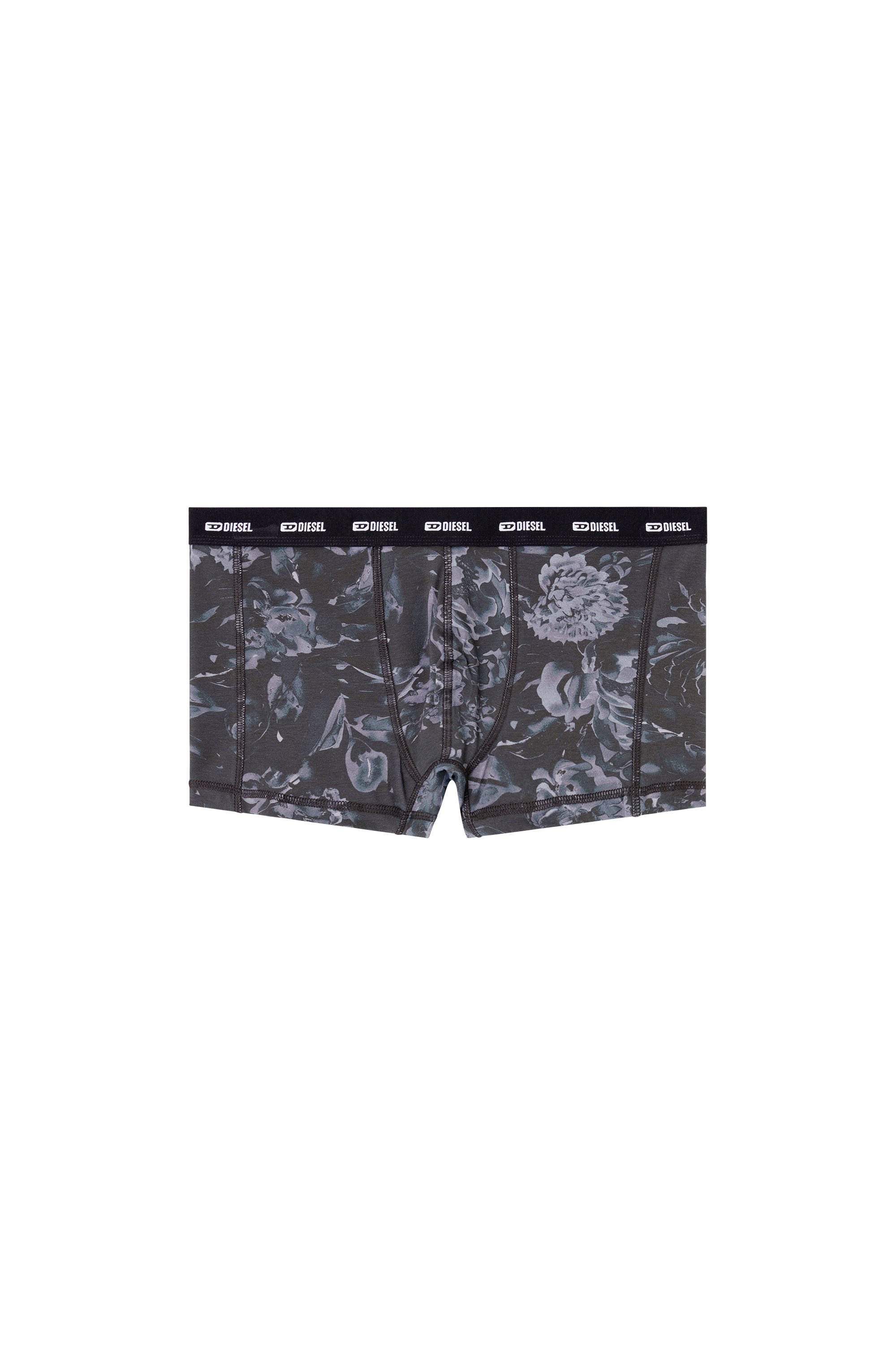 Diesel - DAMIEN-UTLT, Man's Boxer briefs with Flower print in Grey - 3