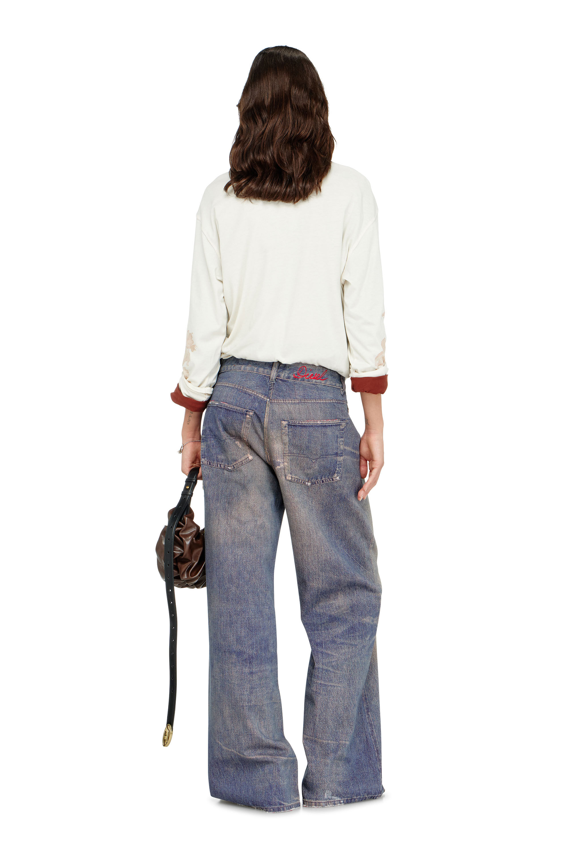 Diesel - Woman's Relaxed Jeans 1996 D-Sire 09P95, Dark Blue - 3