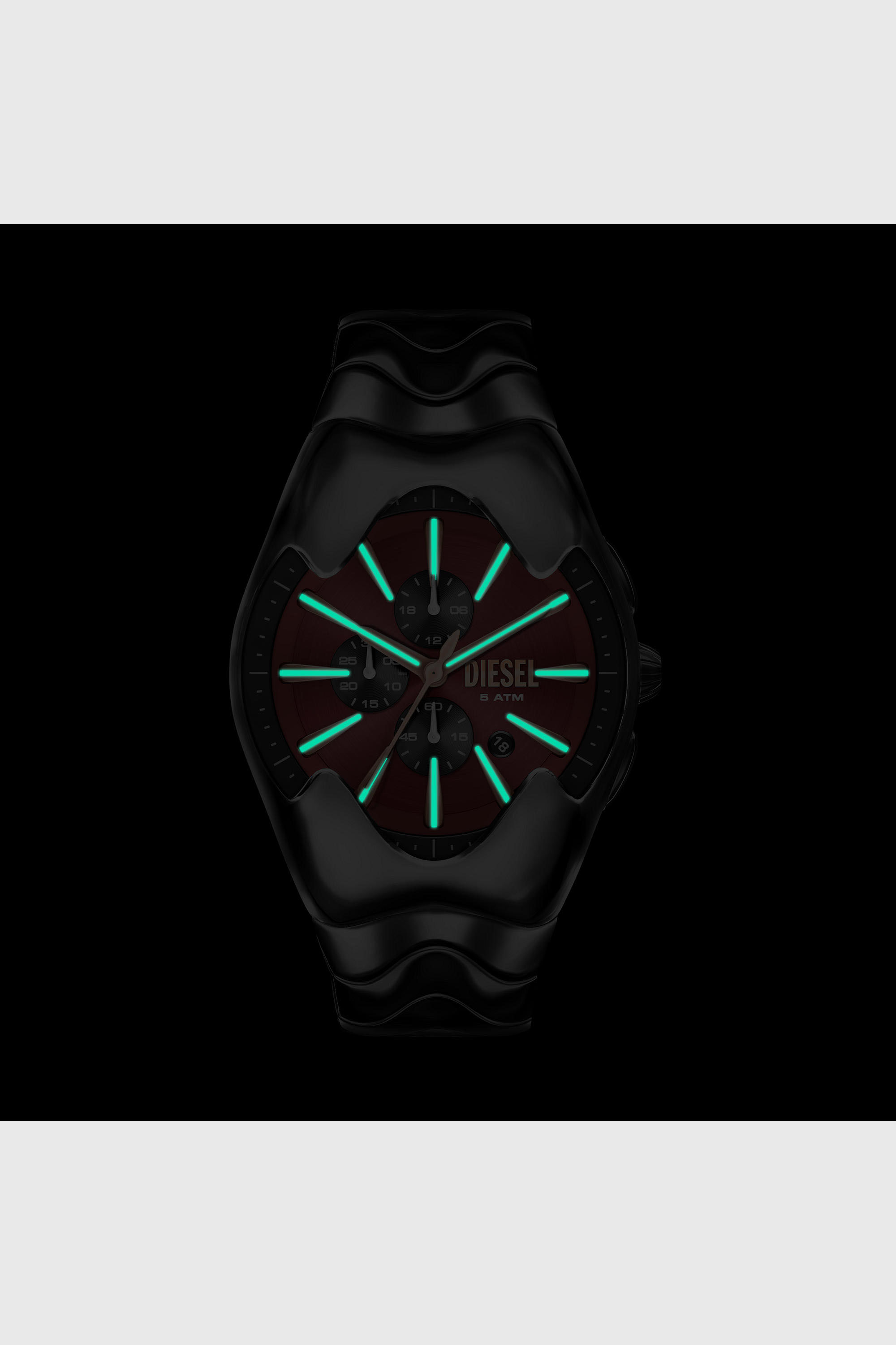 Diesel - DZ4713 WATCH, Man's Mercurial gunmetal stainless steel watch in Black - 6