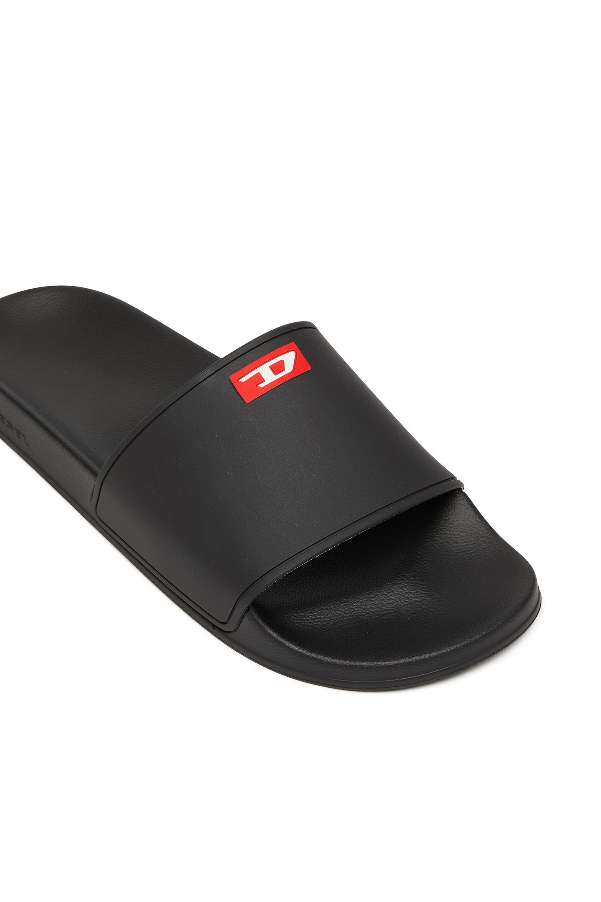 SA-SWIM, Black Diesel - SA-SWIM, Man's Sa-Swim-Rubber pool slides with D logo in Black - 6