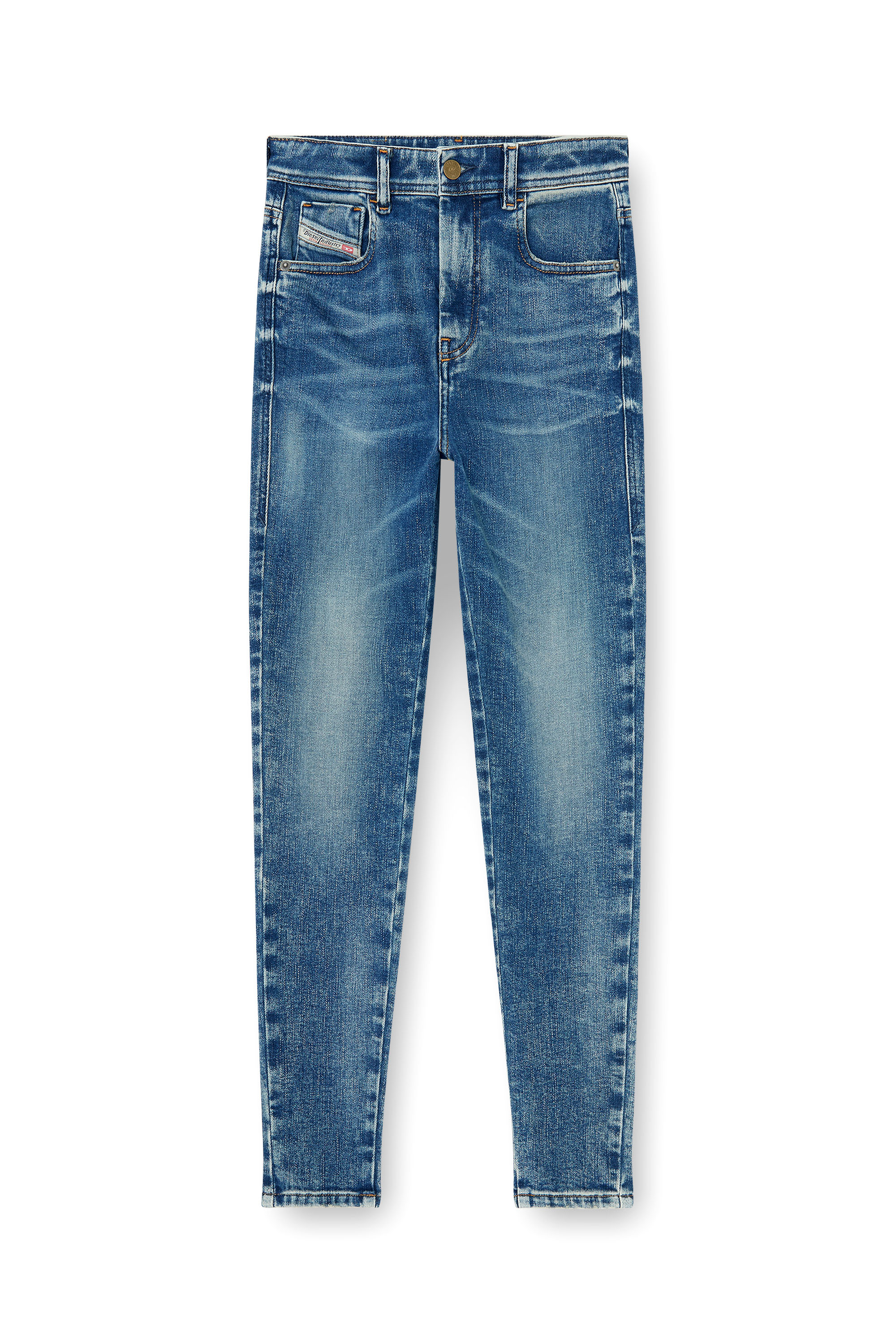 Diesel - Woman's Skinny Jeans 1984 Slandy-High 09P72, Medium blue - 3