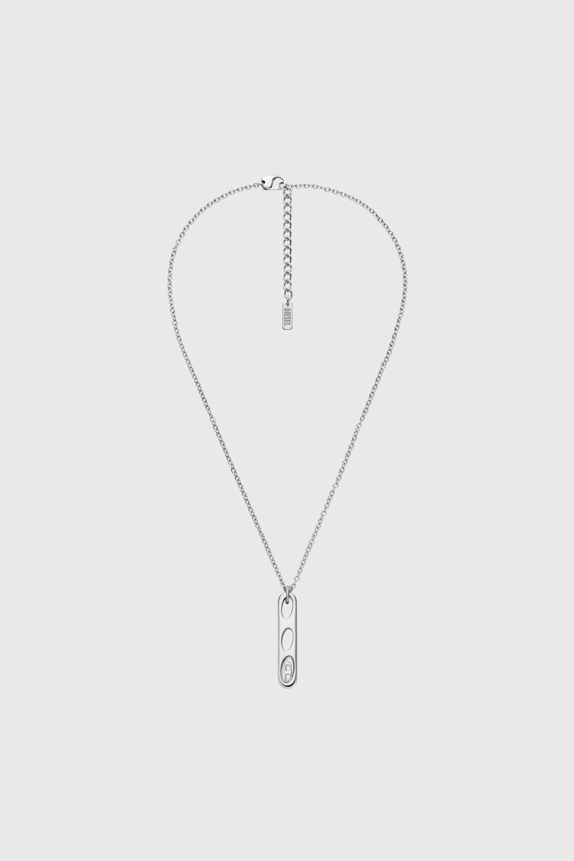 Diesel - DX166240 JEWELLERY, Unisex's Stainless Steel Pendant Necklace in Silver - 1