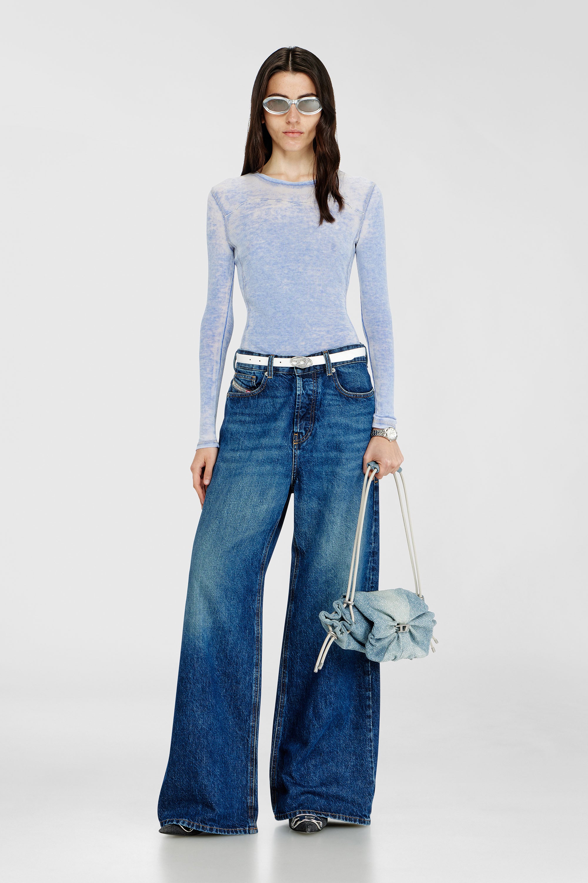 Diesel - Unisex's Relaxed Jeans 1996 D-Sire 09I27, Dark Blue - 2