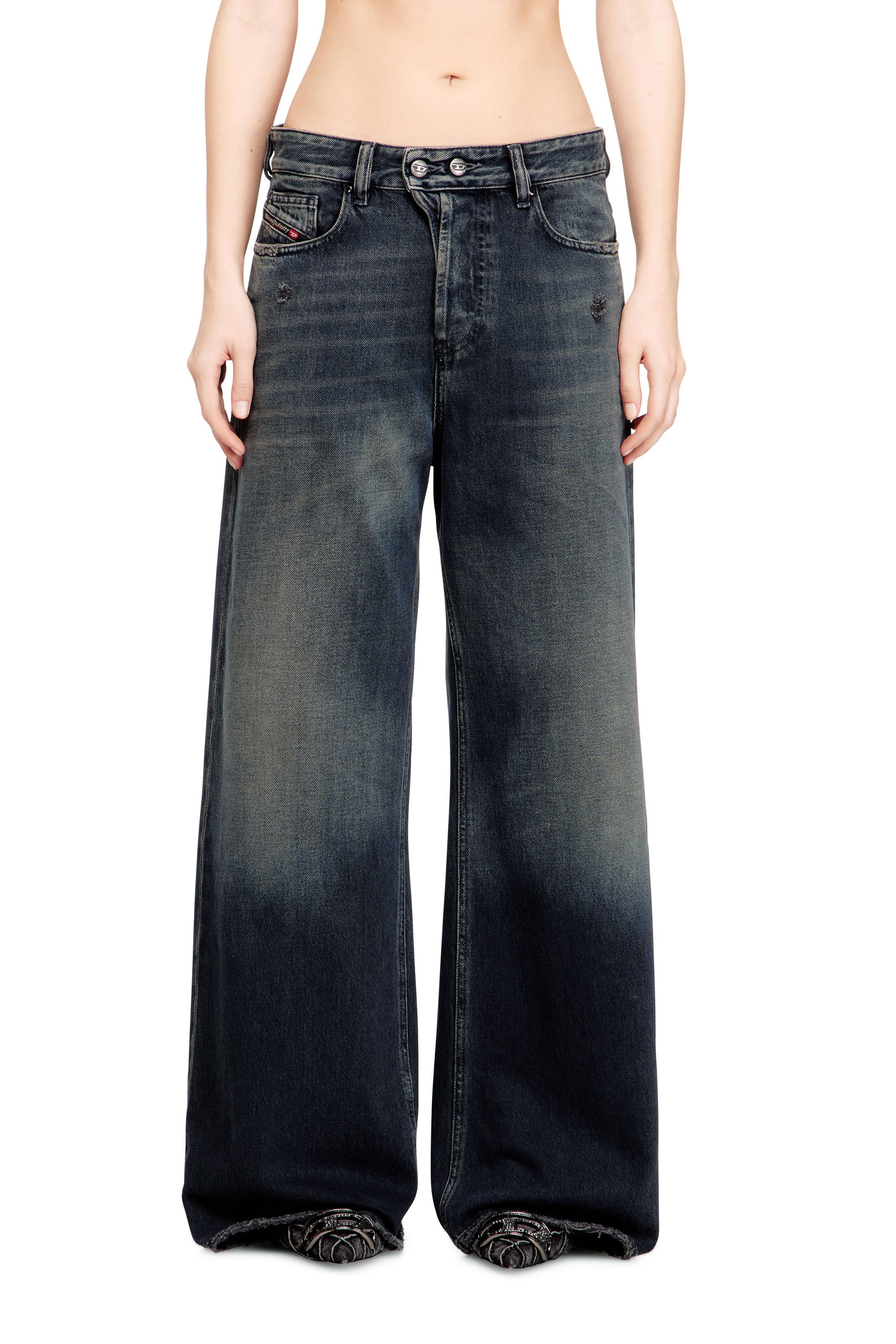 Diesel - Unisex's Relaxed Jeans 1996 D-Sire 09N67, Dark Blue - 4