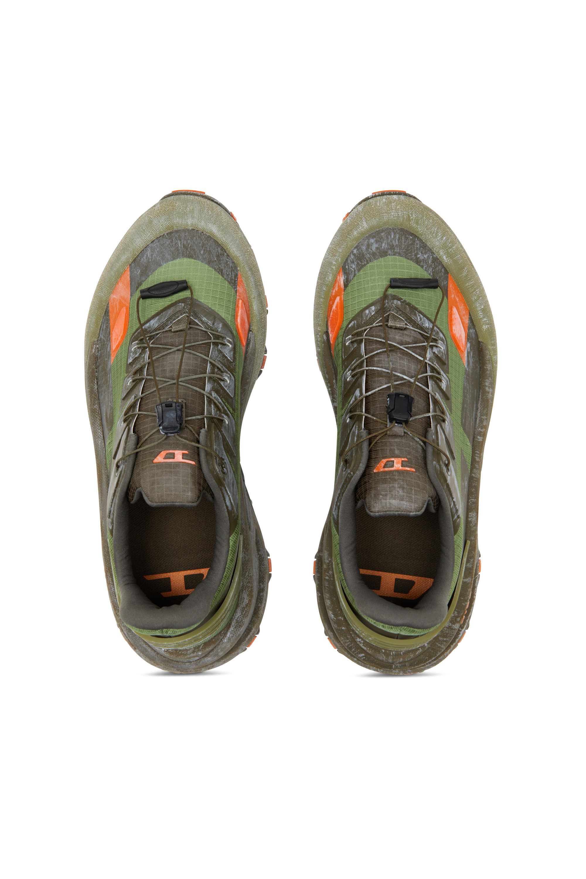 Diesel - D-CAGE RUNNER, Man's D-Cage Runner-Sneaker in Green/Orange - 6