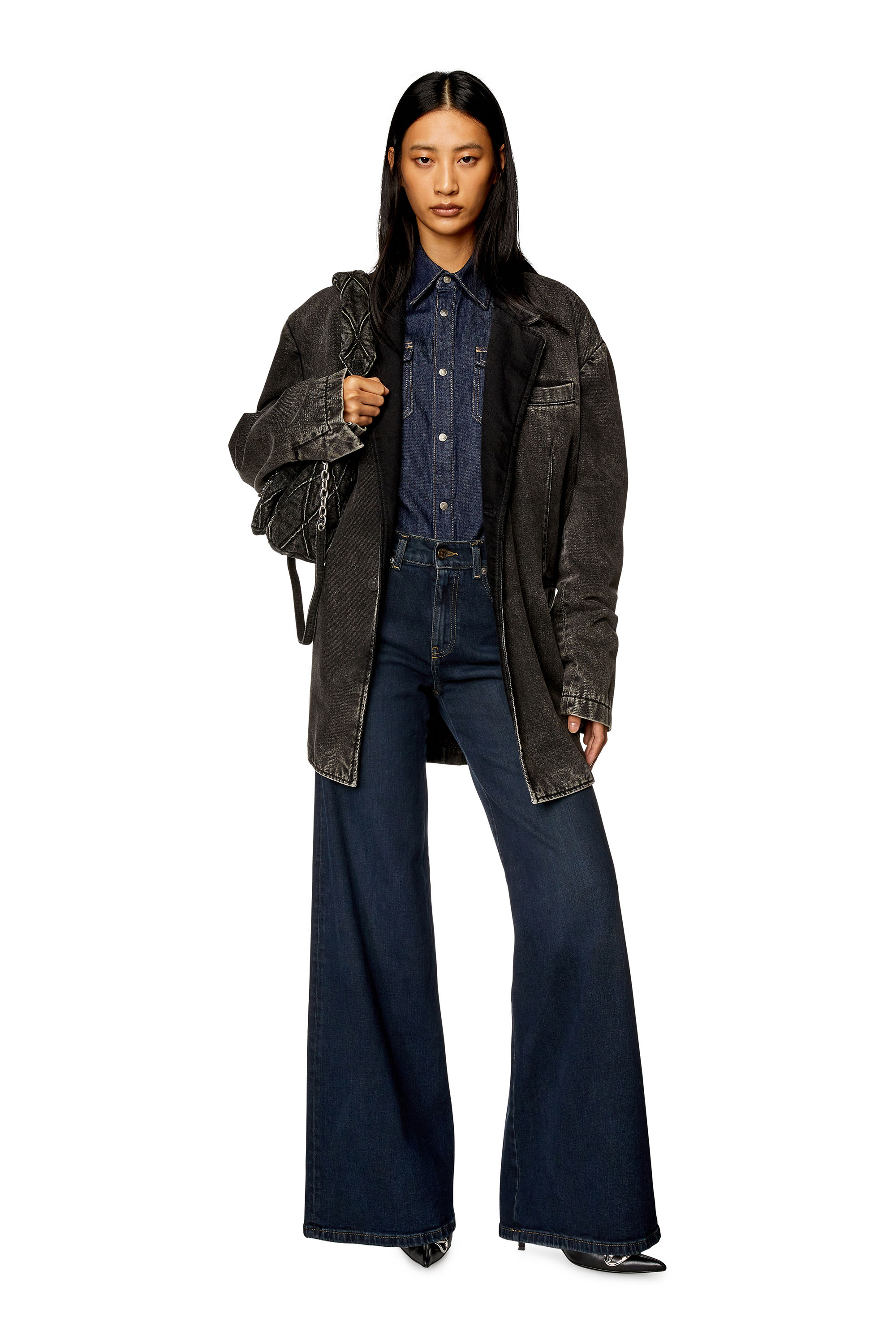 Diesel - Bootcut and Flare Jeans 1978 D-Akemi 09H48, Dark Blue - Image 4