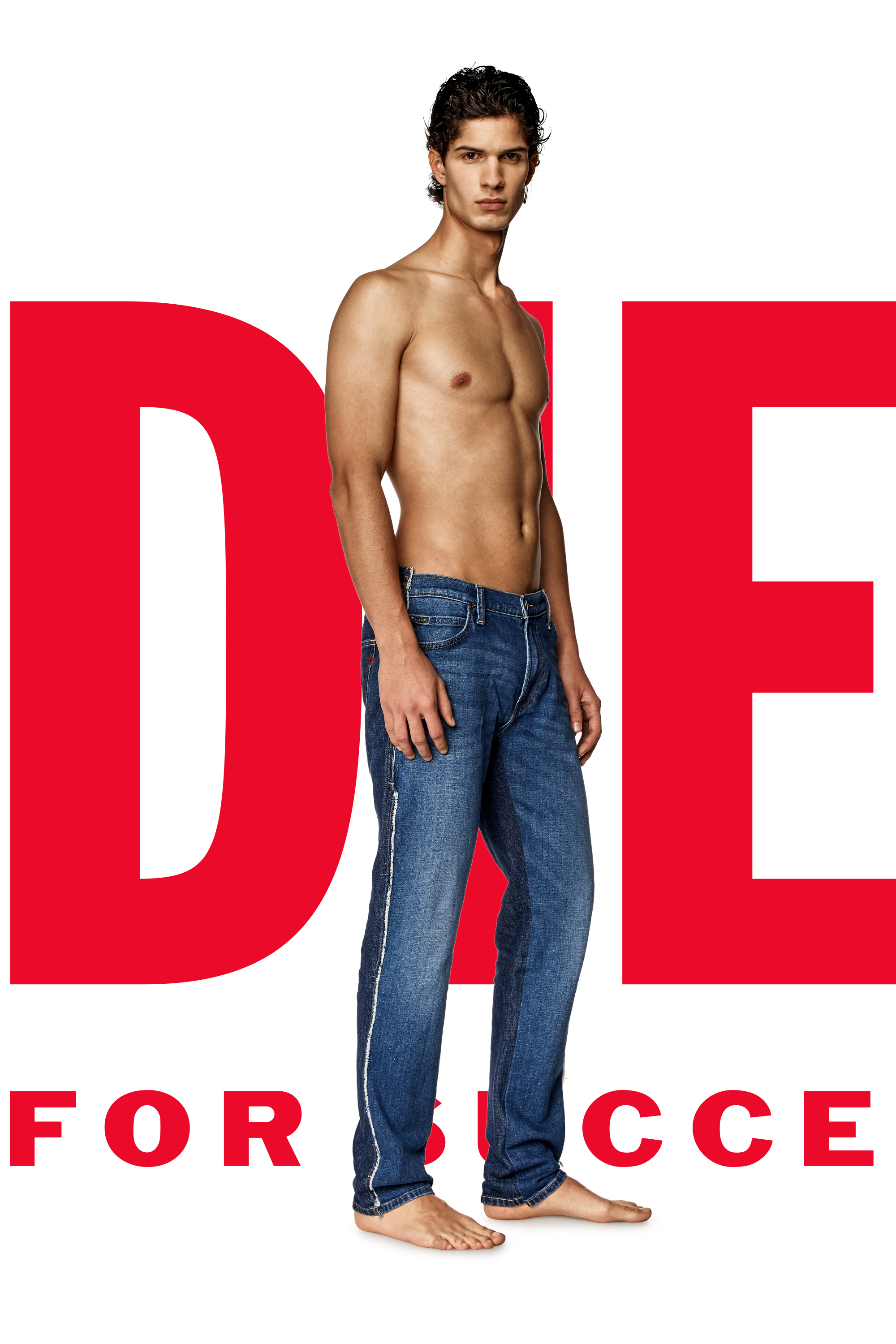 Regular Jeans Dieseloves 04 09K47, Medium blue Diesel - Unisex's Regular Jeans Dieseloves 04 09K47, Medium blue - 1