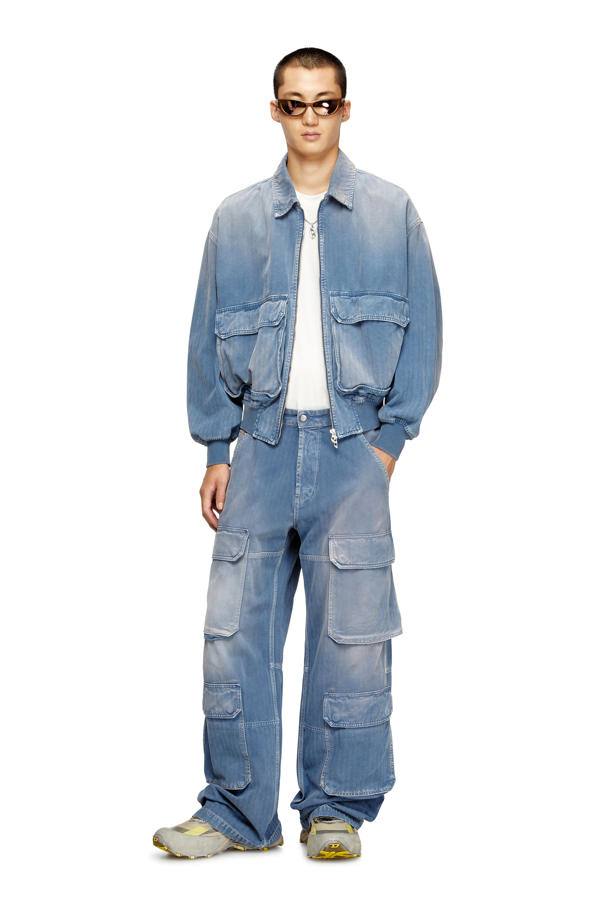 Relaxed Jeans D-Touch 09M93, Medium blue Diesel - Man's Relaxed Jeans D-Touch 09M93, Medium blue - 1