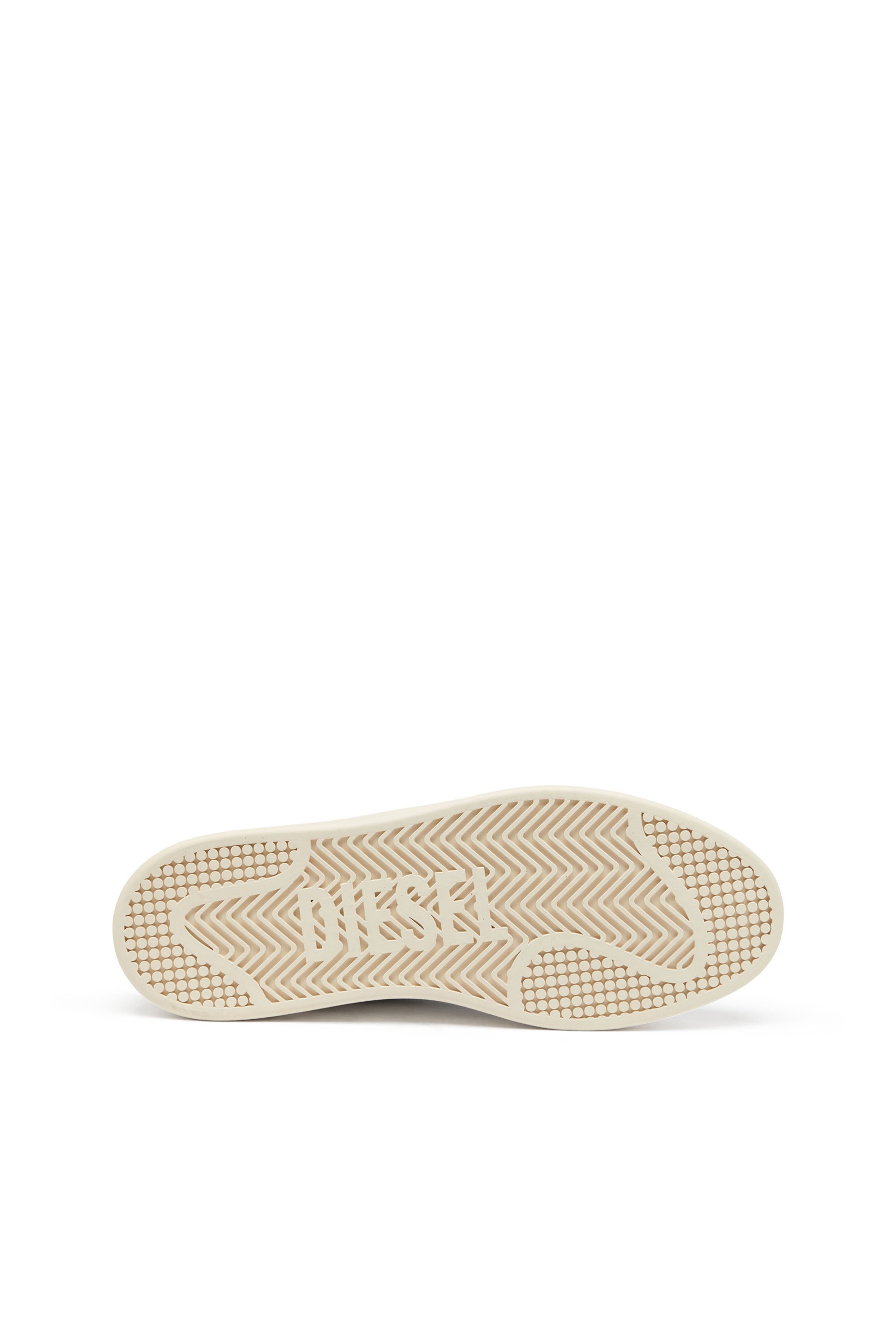 Diesel - S-ATHENE VTG, Man's S-Athene-Retro sneakers in perforated leather in White/Black - 4