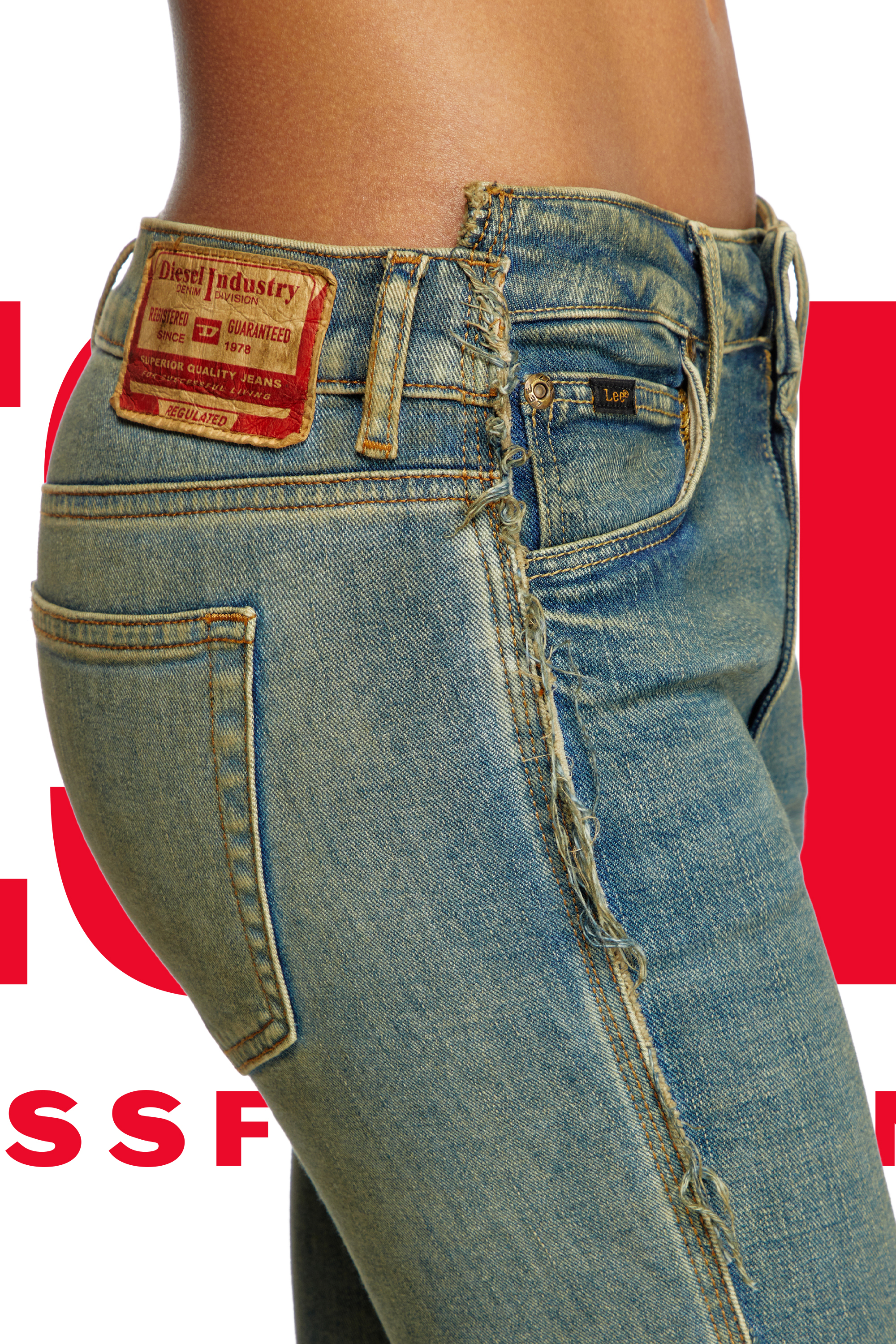 Regular Jeans Dieseloves 02 09N01, Dark Blue Diesel - Woman's Regular Jeans Dieseloves 02 09N01, Dark Blue - 2