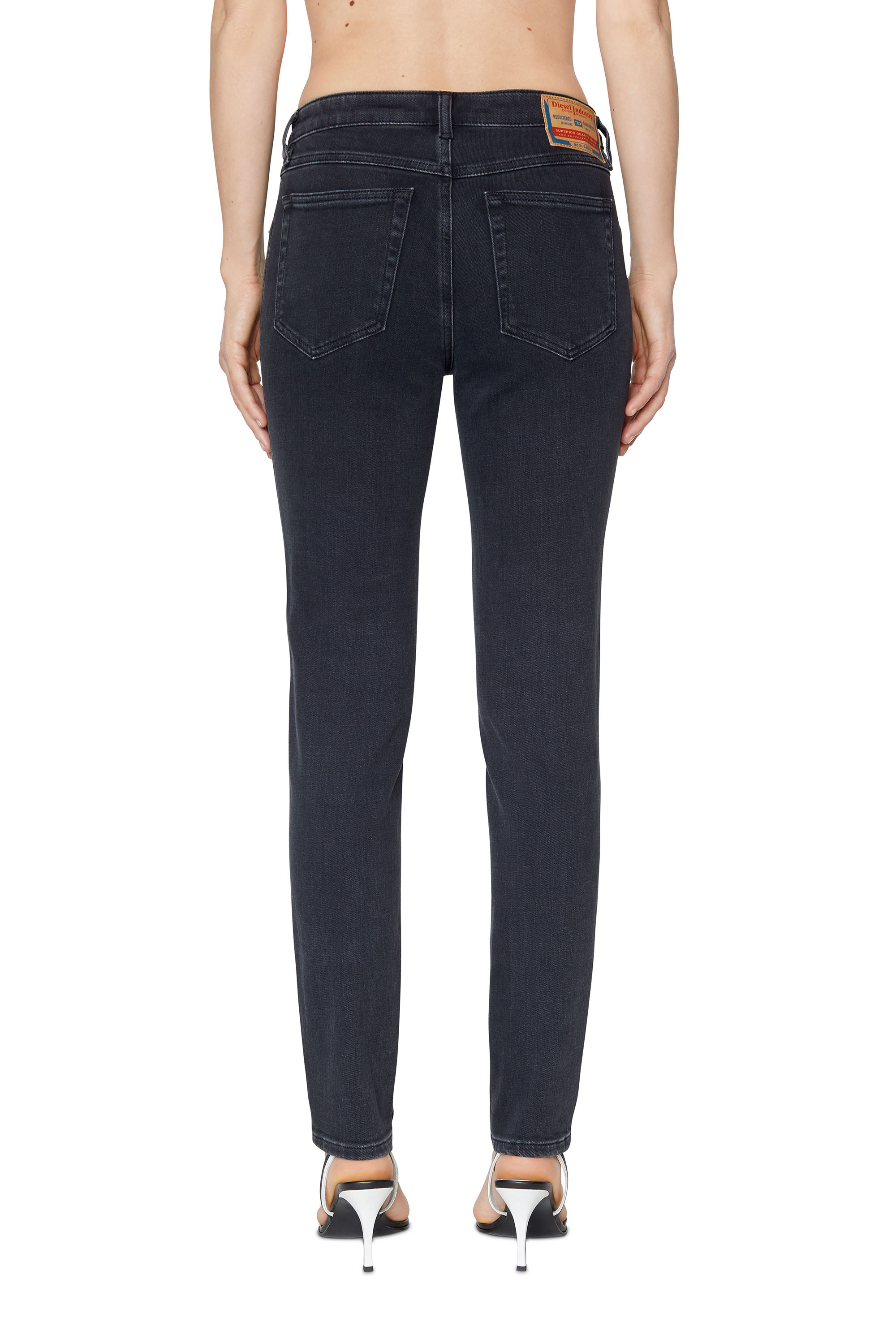 Diesel - Woman Skinny Jeans 2015 Babhila Z870G, Black/Dark grey - Image 1