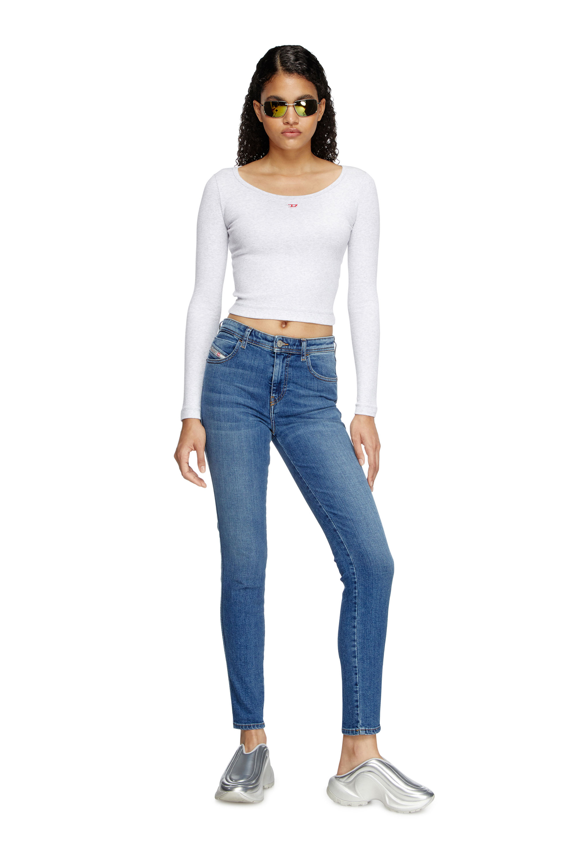 Diesel - Woman's Skinny Jeans 2015 Babhila 09L02, Medium blue - 4