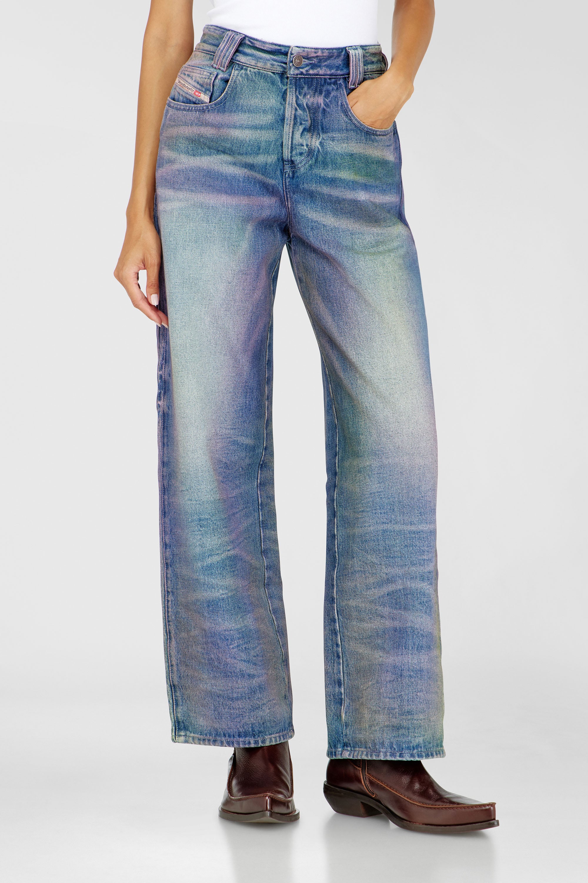 Diesel - Unisex's Relaxed Jeans 1982 D-Hakou 007FW, Medium blue - 1