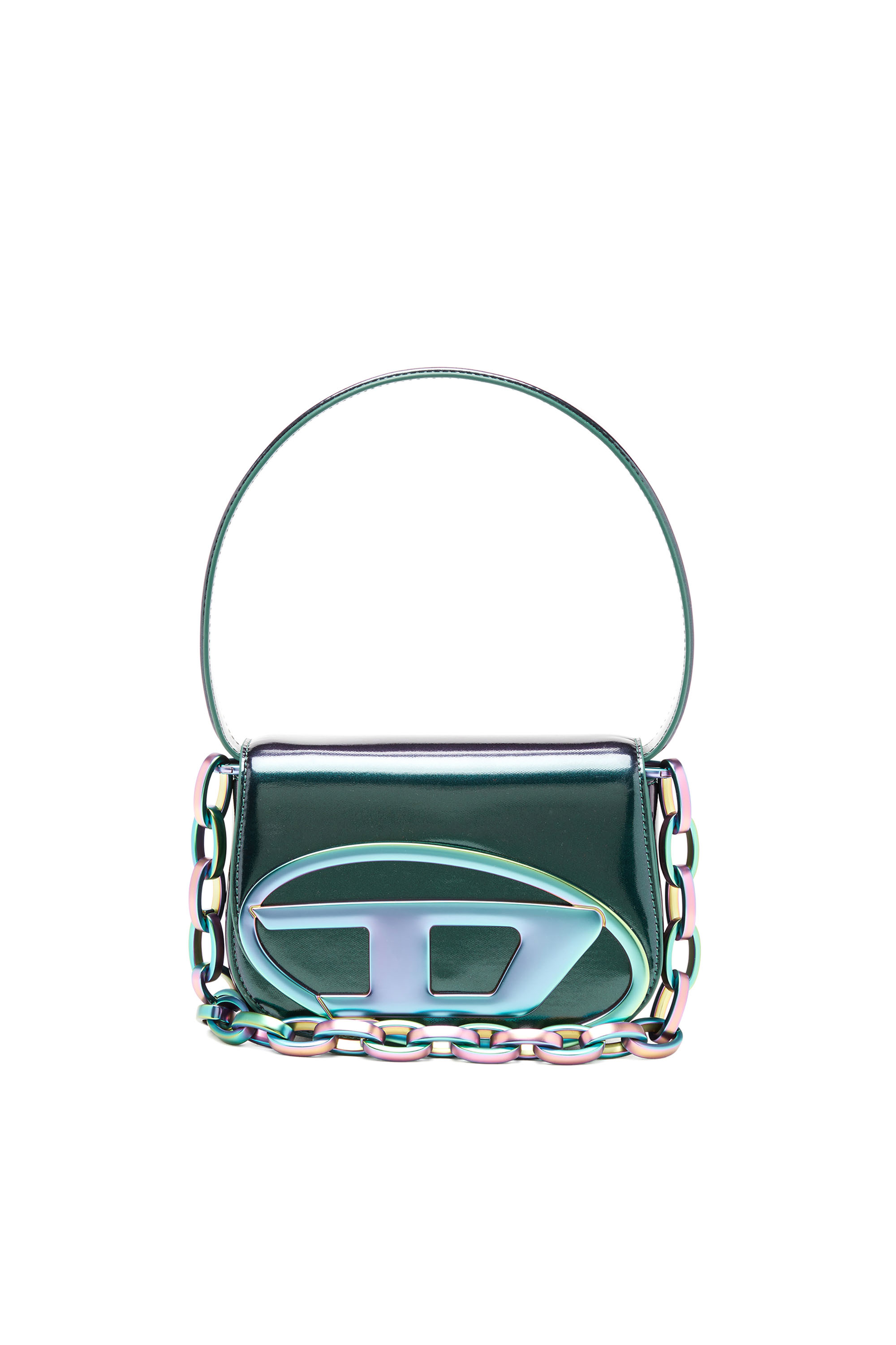 Diesel - 1DR, Woman 1DR-Iconic shoulder bag with iridescent effect in Multicolor - Image 1