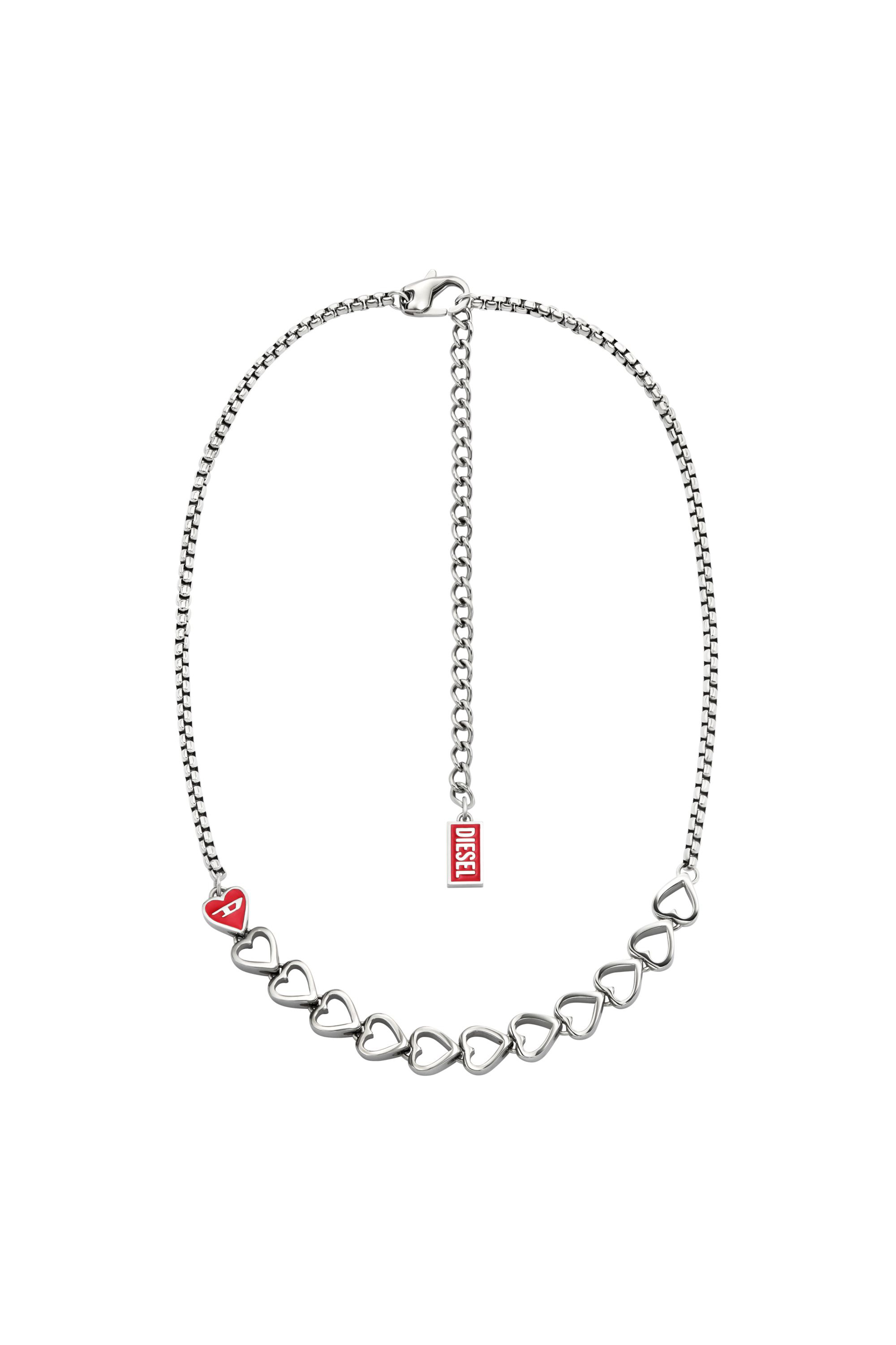Diesel - DX166640 JEWELLERY, Unisex's Stainless Steel Chain Necklace in Silver - 1