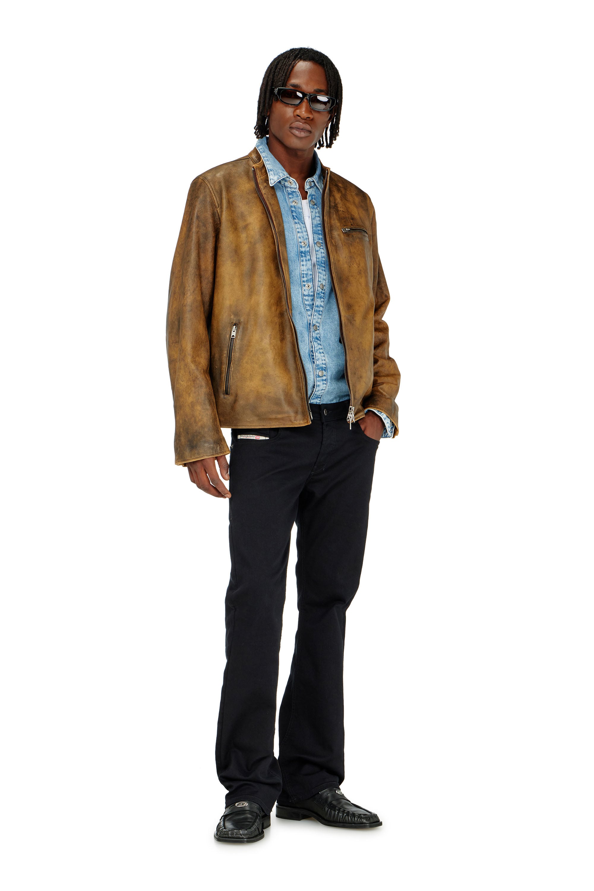 Diesel - Man's Bootcut Jeans 2007 Zatiny 0688H, Black/Dark grey - 1