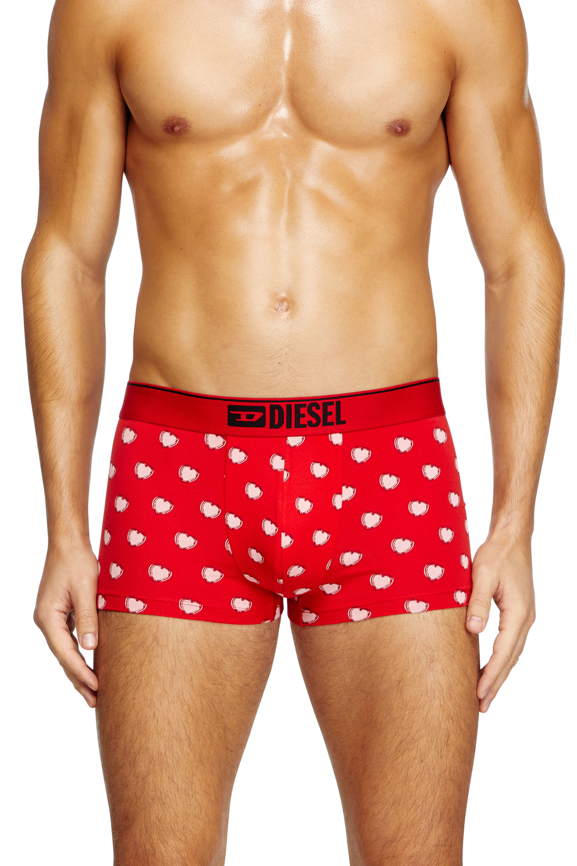 Diesel - DAMIEN-GFT-3PACK, Man's Three-pack boxer briefs with heart motif in Black/Red - 3