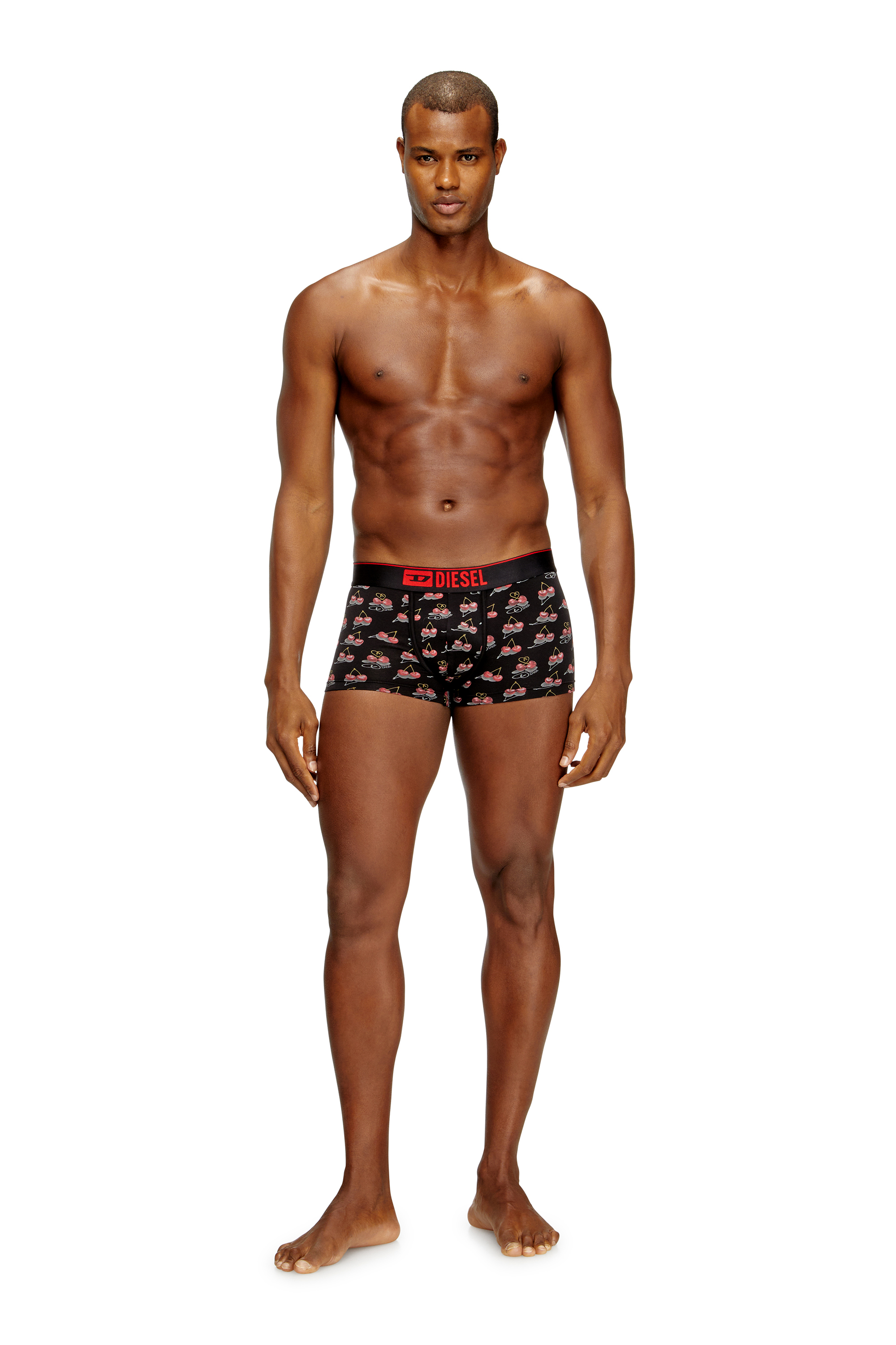Diesel - DAMIEN-GFT-3PACK, Man's 3-pack of cherry-heart boxer shorts in Black/Red - 2