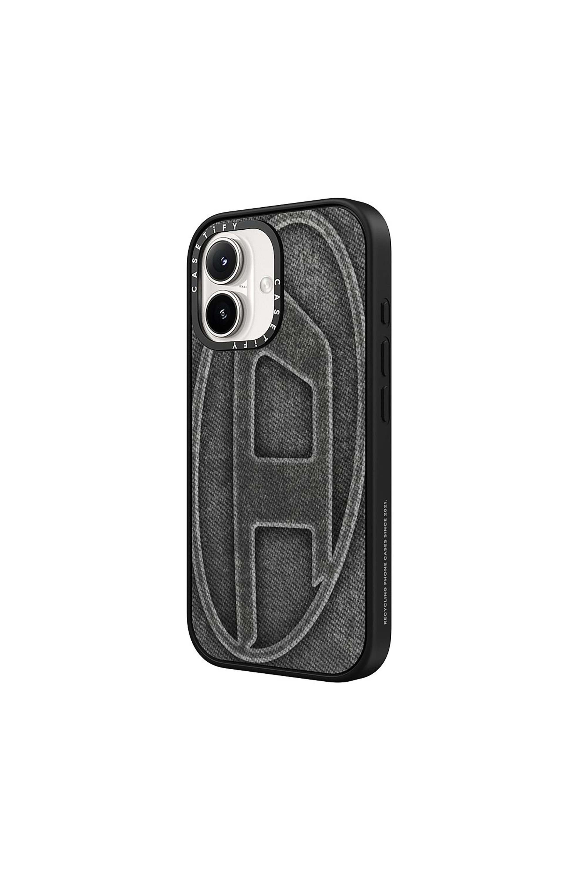 Diesel - 60578 MOULDED CASE, Unisex's Oval D impact case for iPhone 16 in Black - 2