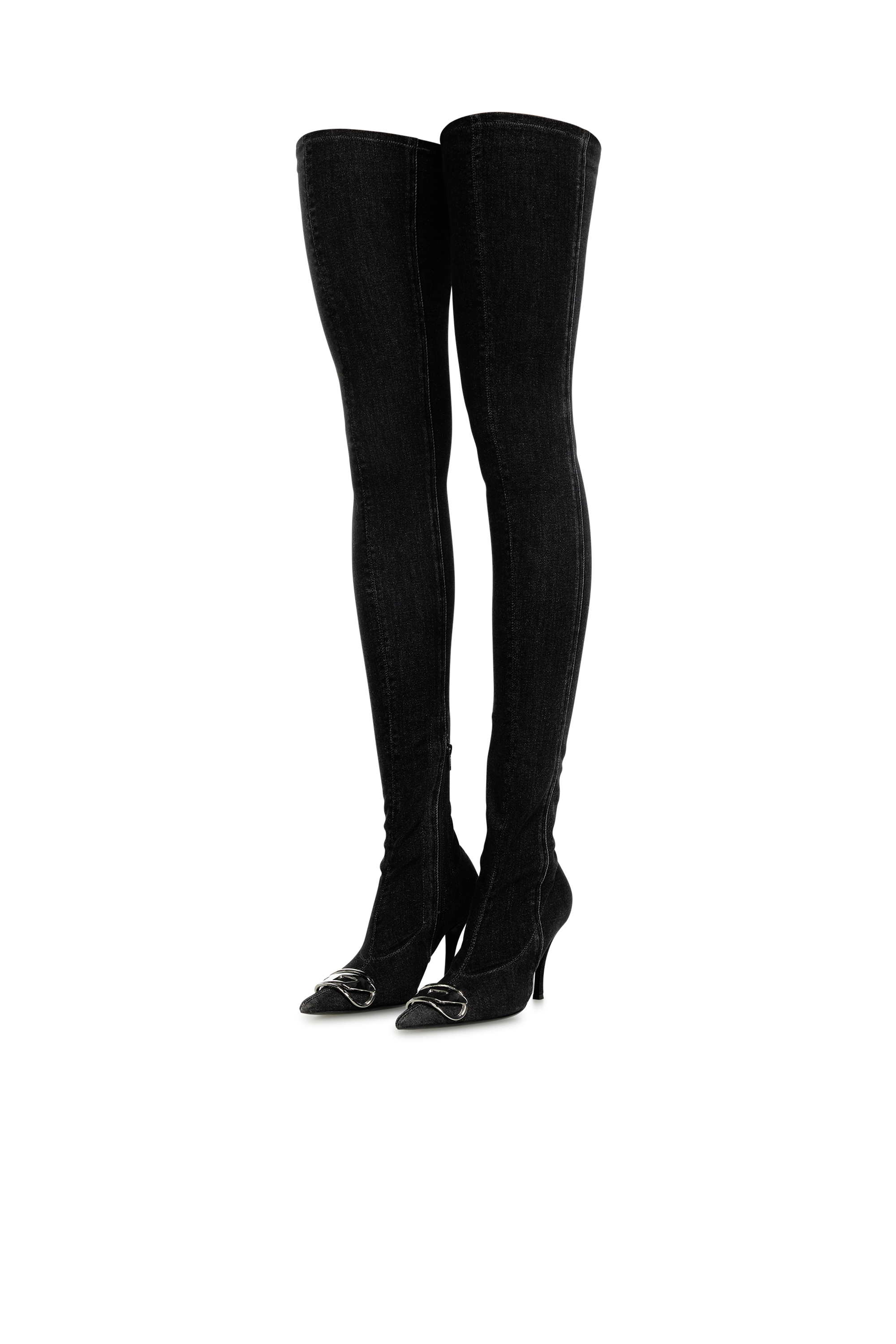 Diesel - D-VENUS TBT D, Woman's D-Venus-Over the knee boot in Black - 6