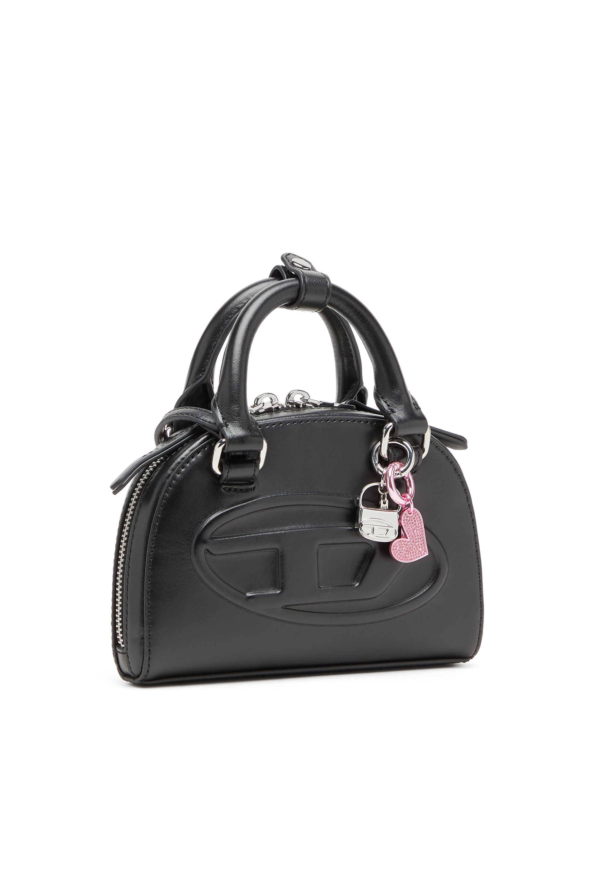 Diesel - 1DR DOME CROSSBODY XS, Woman's 1DR Dome-Mini crossbody bag in nappa leather in Black - 2