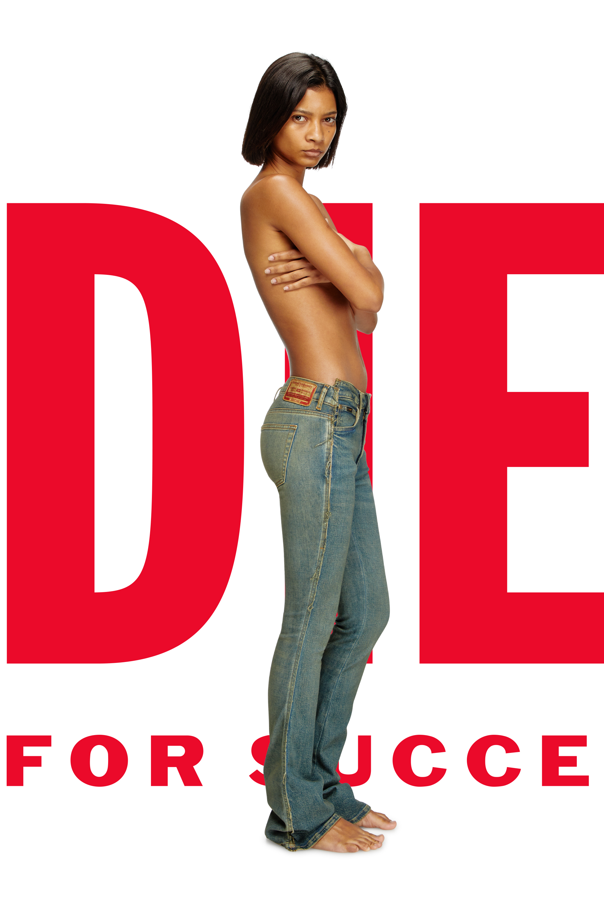 Regular Jeans Dieseloves 02 09N01, Dark Blue Diesel - Woman's Regular Jeans Dieseloves 02 09N01, Dark Blue - 1