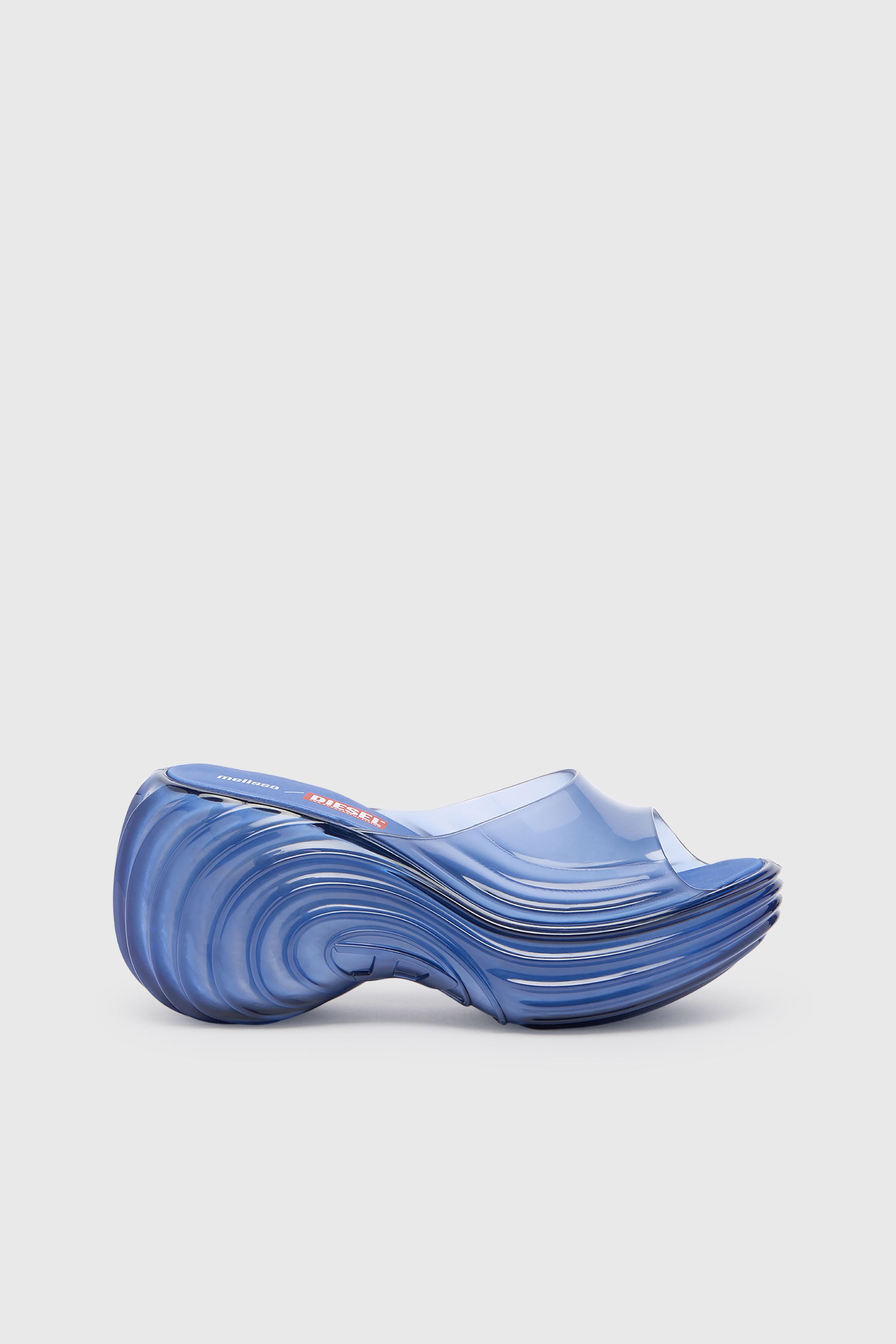 Diesel - MELISSA QUANTUM PLATFORM, Woman's Platform mule in Melflex&reg; in Blue - 2