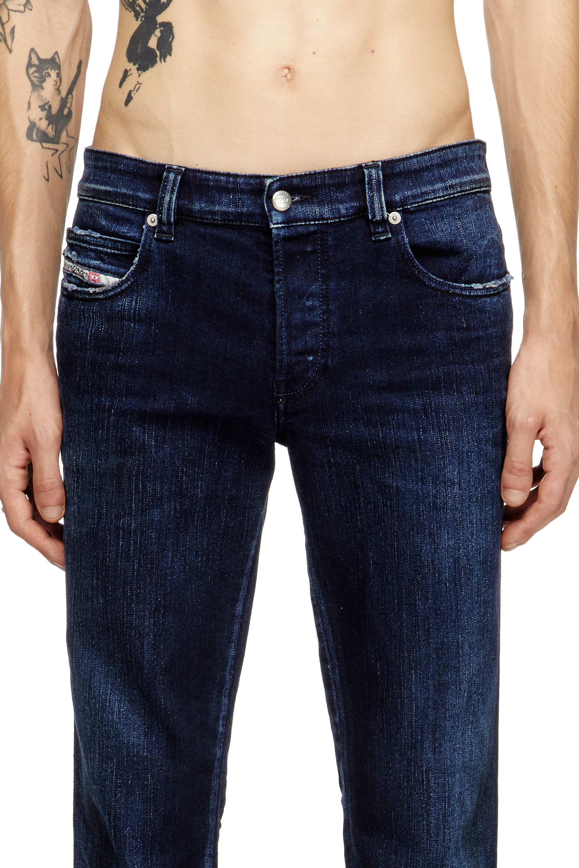 Slim Jeans 1993 D-Vyl 09M76, Dark Blue Diesel - Man's Slim Jeans 1993 D-Vyl 09M76, Dark Blue - 5
