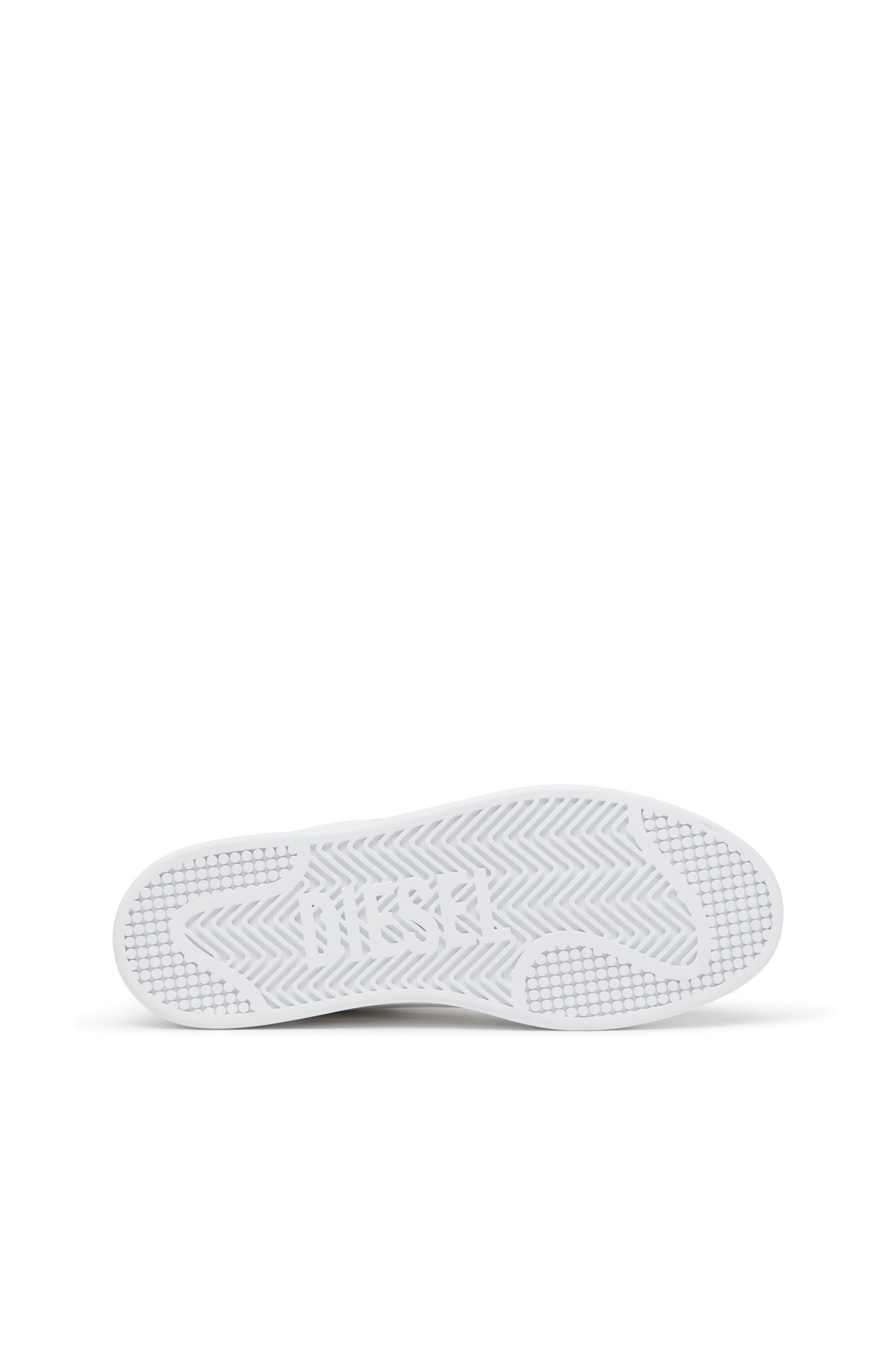 Diesel - S-DAKOTA LOW, Man's S-Dakota-Leather sneakers with perforated logo in White - 5