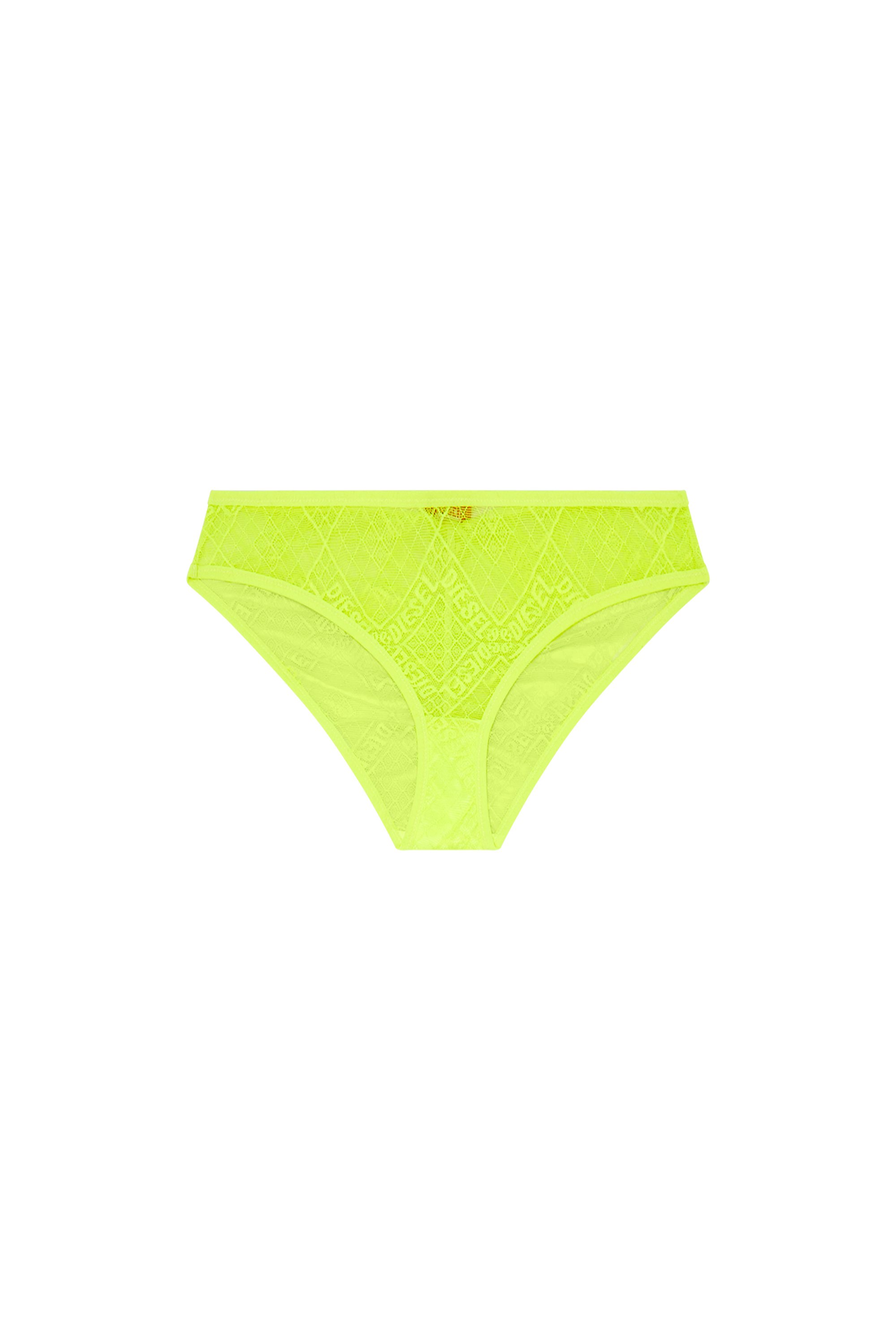Diesel - UFPN-BONITAS-X, Woman Hipster briefs in logo lace in Yellow - Image 4