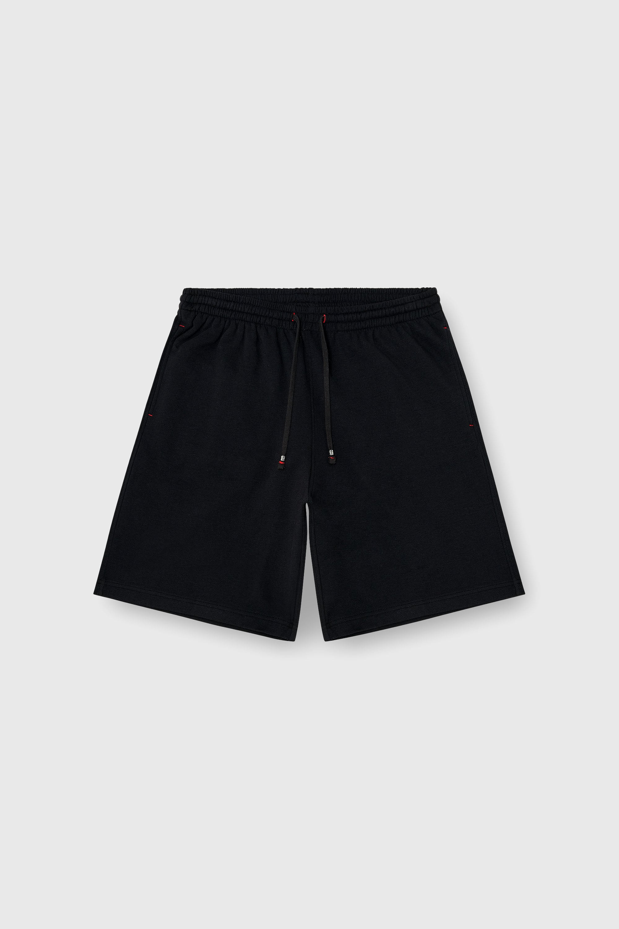 Diesel - LUCAS-D-CORE, Man's Sweat shorts in peached cotton blend in Black - 2