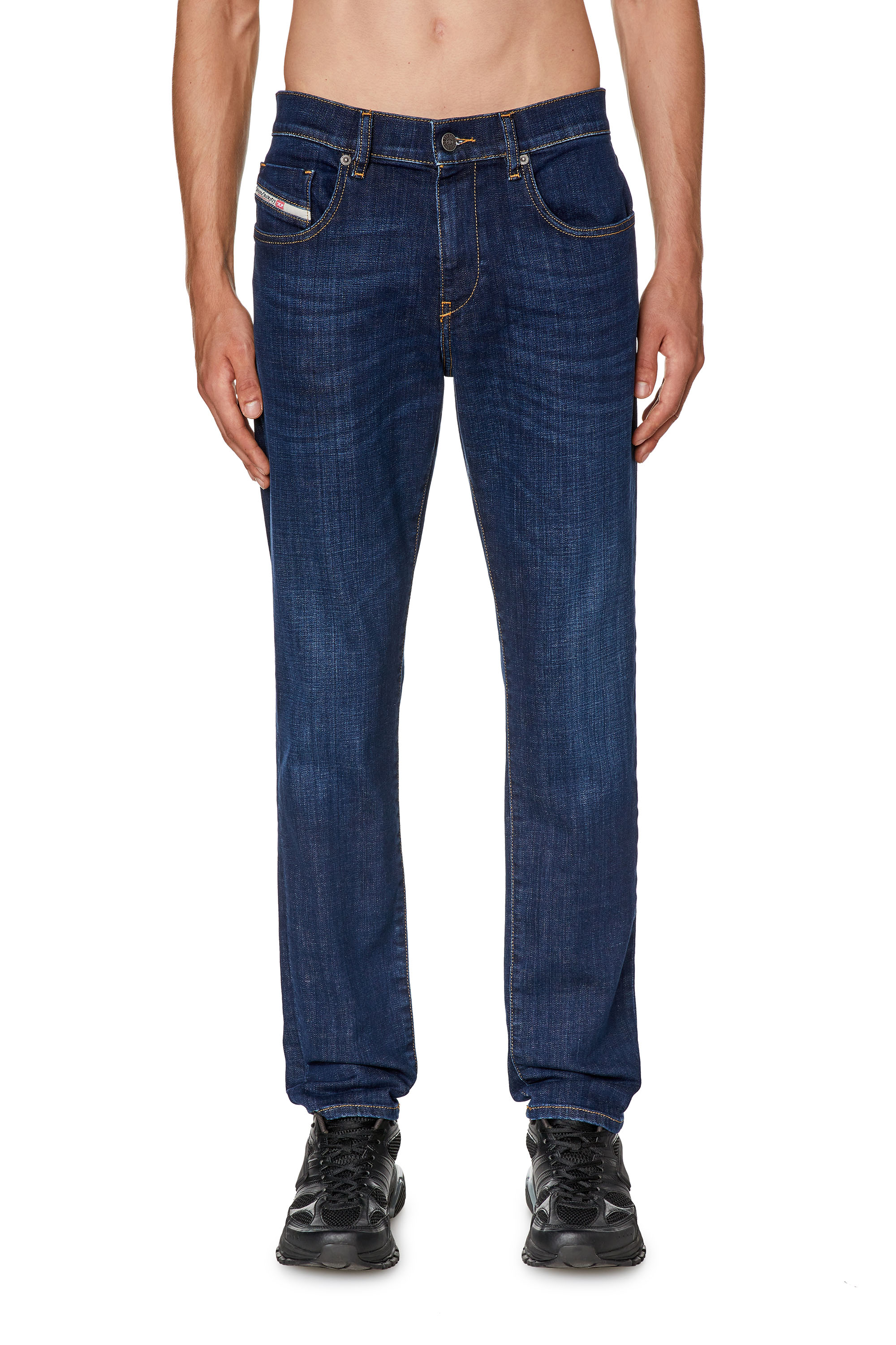 Diesel - Slim Jeans 2019 D-Strukt 09F89, Dark Blue - Image 1