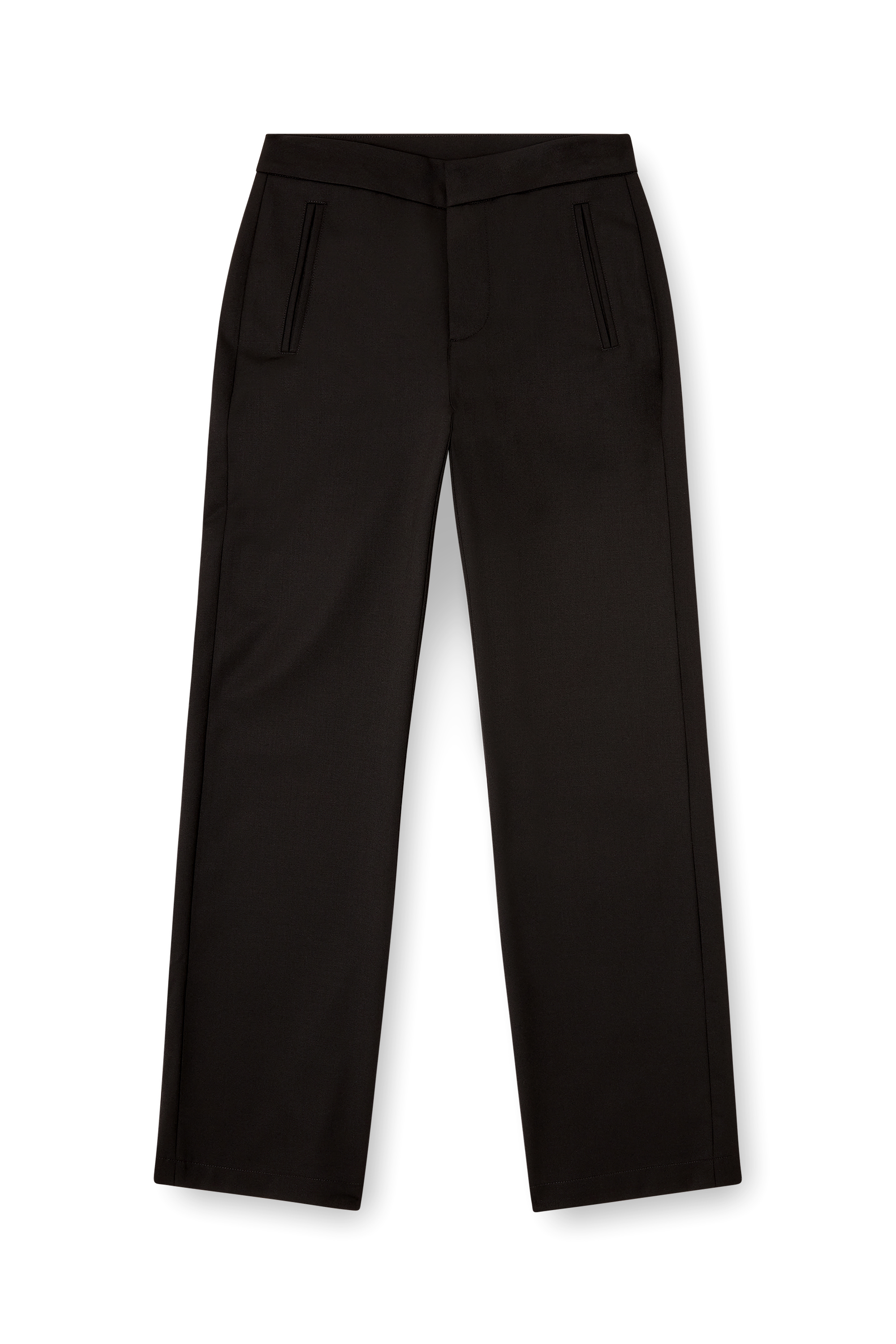 Diesel - P-ROMISE-S3, Woman's Pants in cool wool in Black - 2