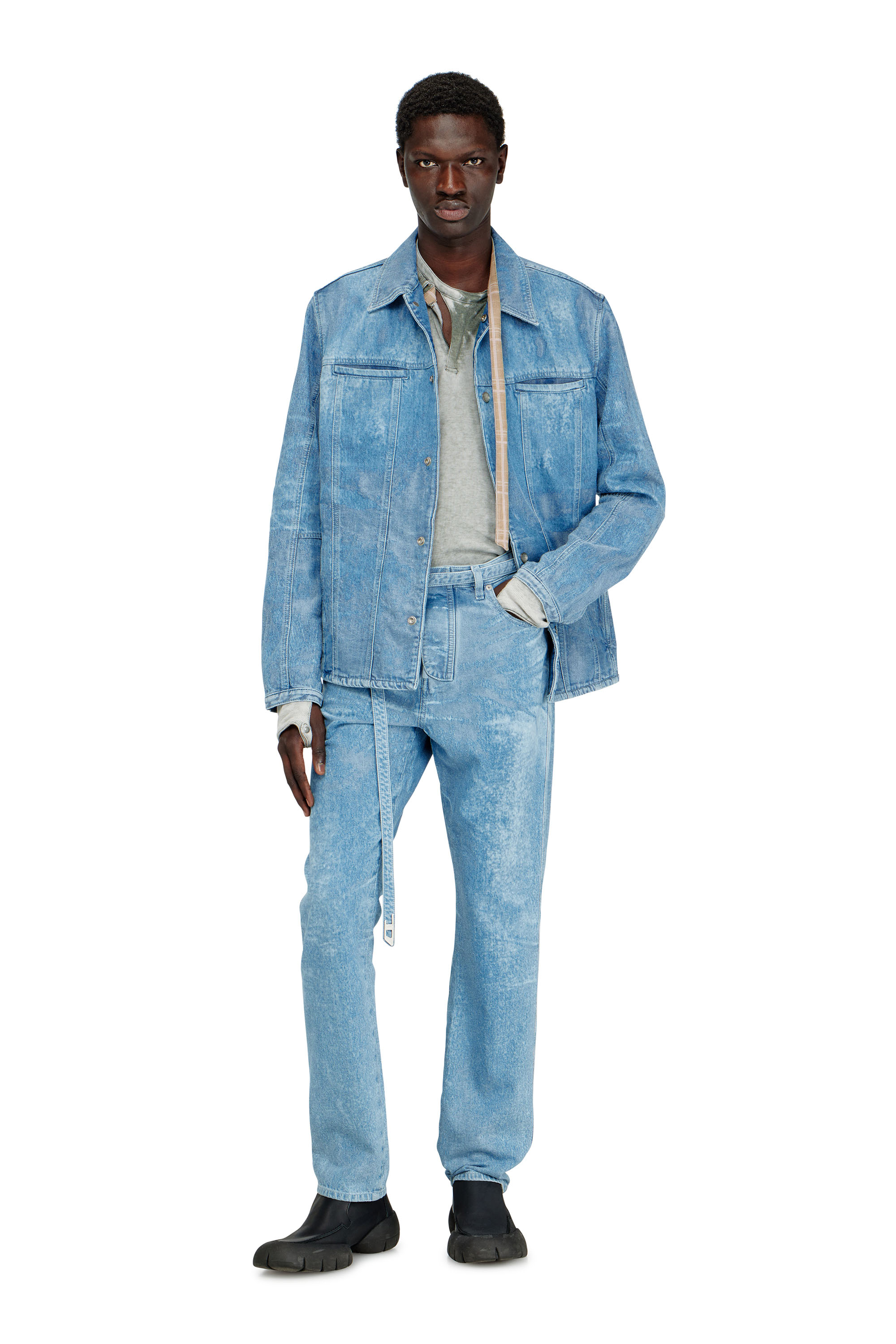 Diesel - Man's Slim Jeans D-JUREN 09P23, Light Blue - 1