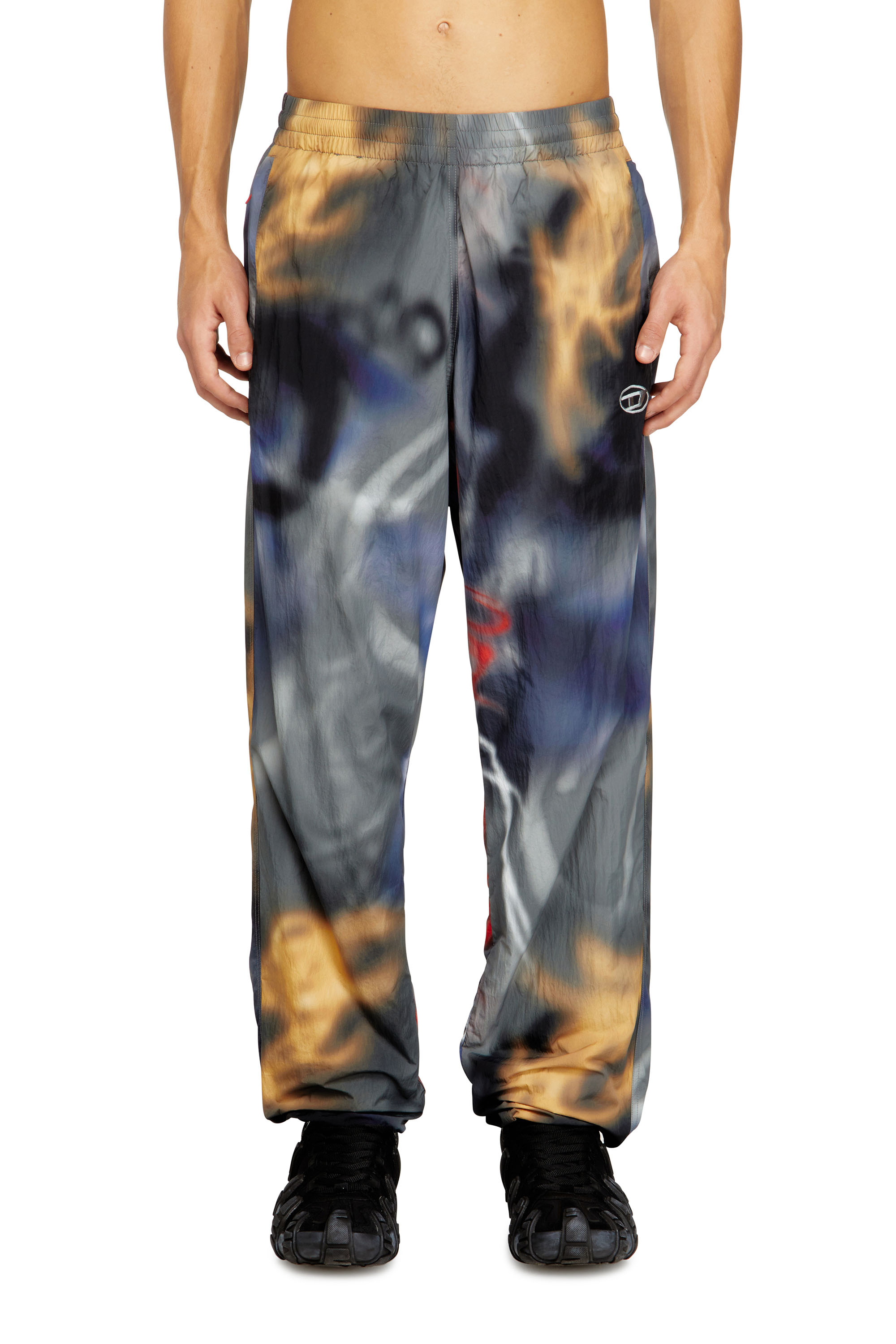 Diesel - P-ARELION, Man's Nylon pants with all-over print in null - 1