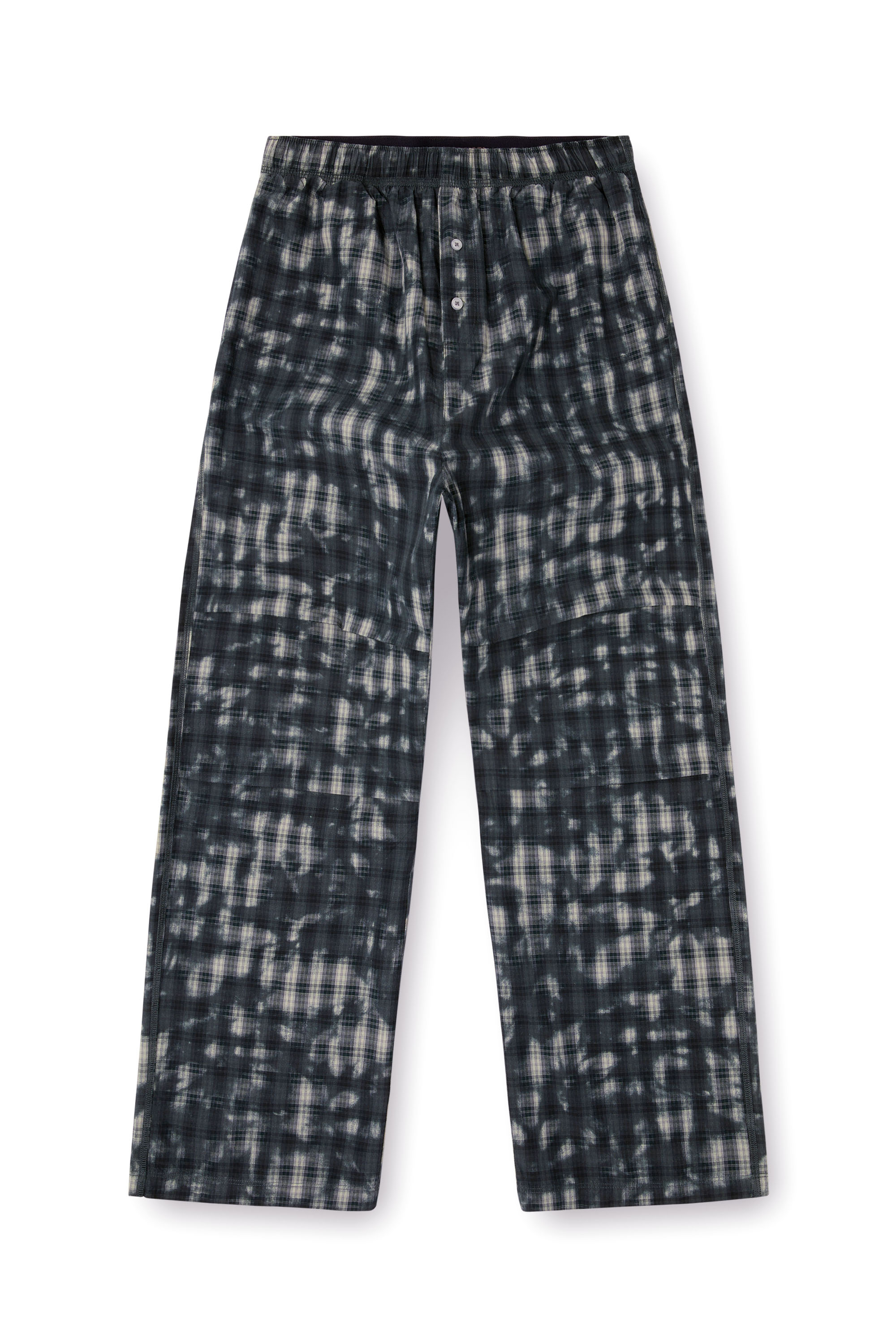Diesel - VINCE-UTLT, Unisex's Pyjama bottoms with check print in Dark Green - 2