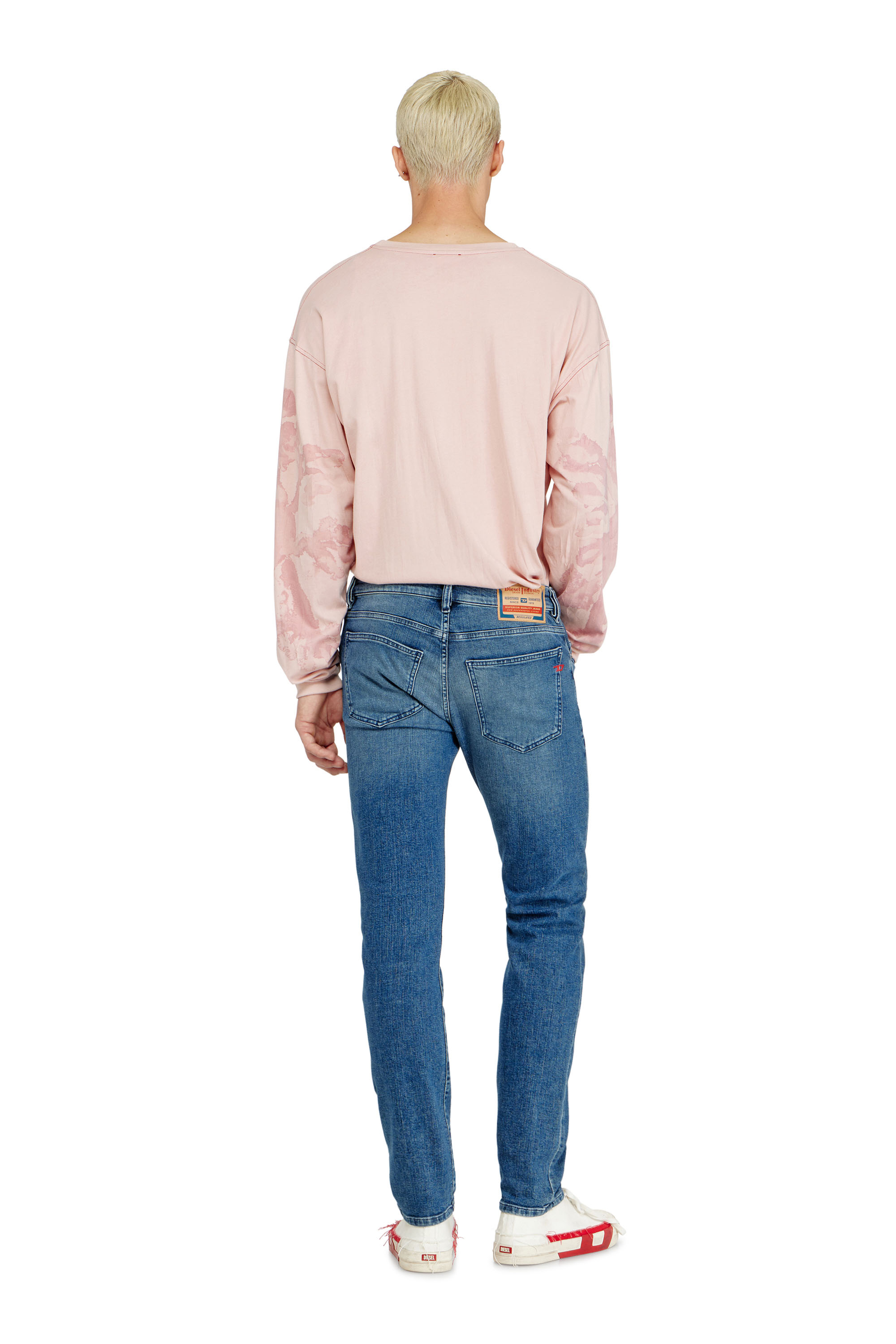 Diesel - Man's Slim Jeans 2019 D-Strukt 0HDBK, Medium blue - 4