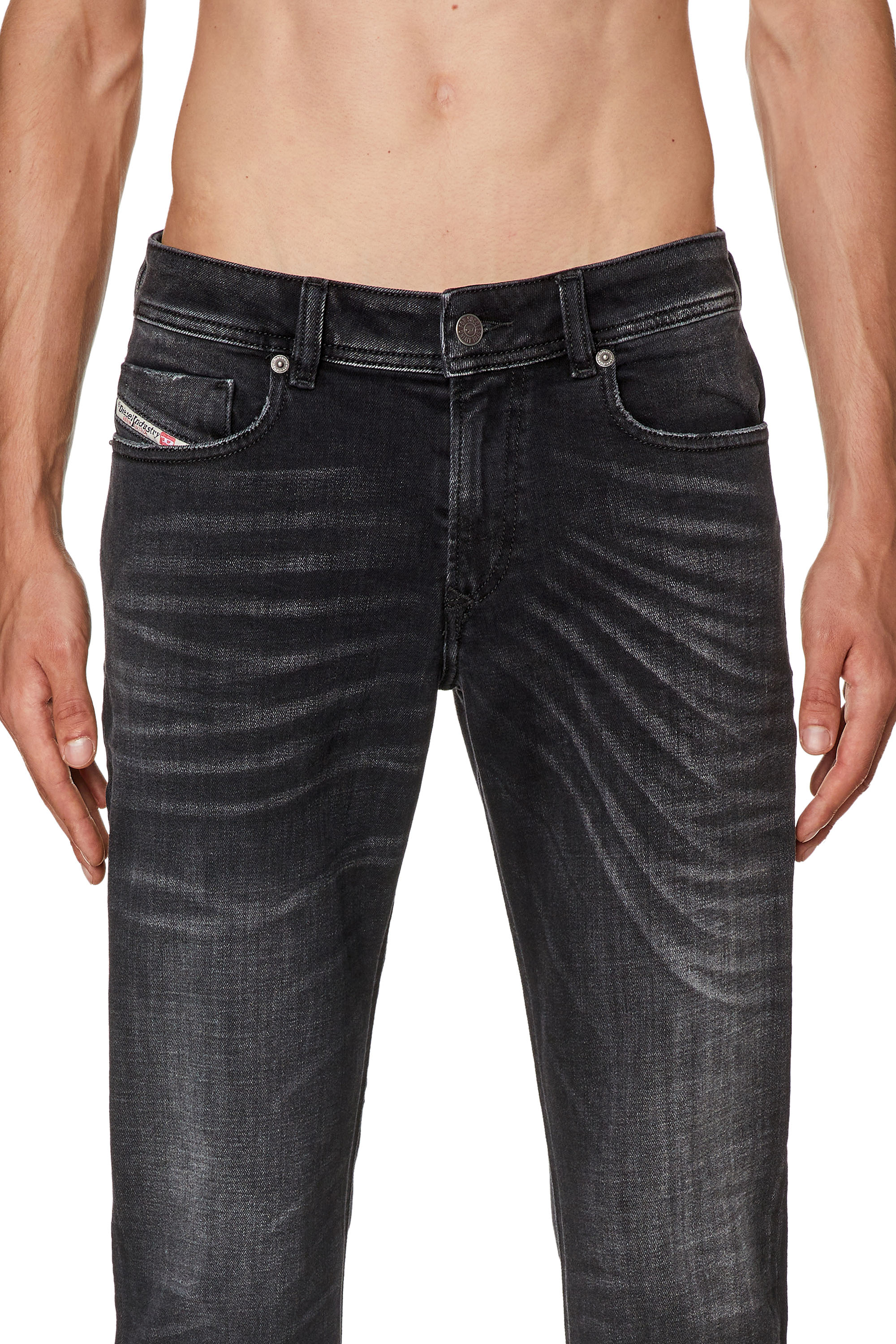 Diesel - Skinny Jeans 1979 Sleenker 09G54, Black/Dark grey - Image 3
