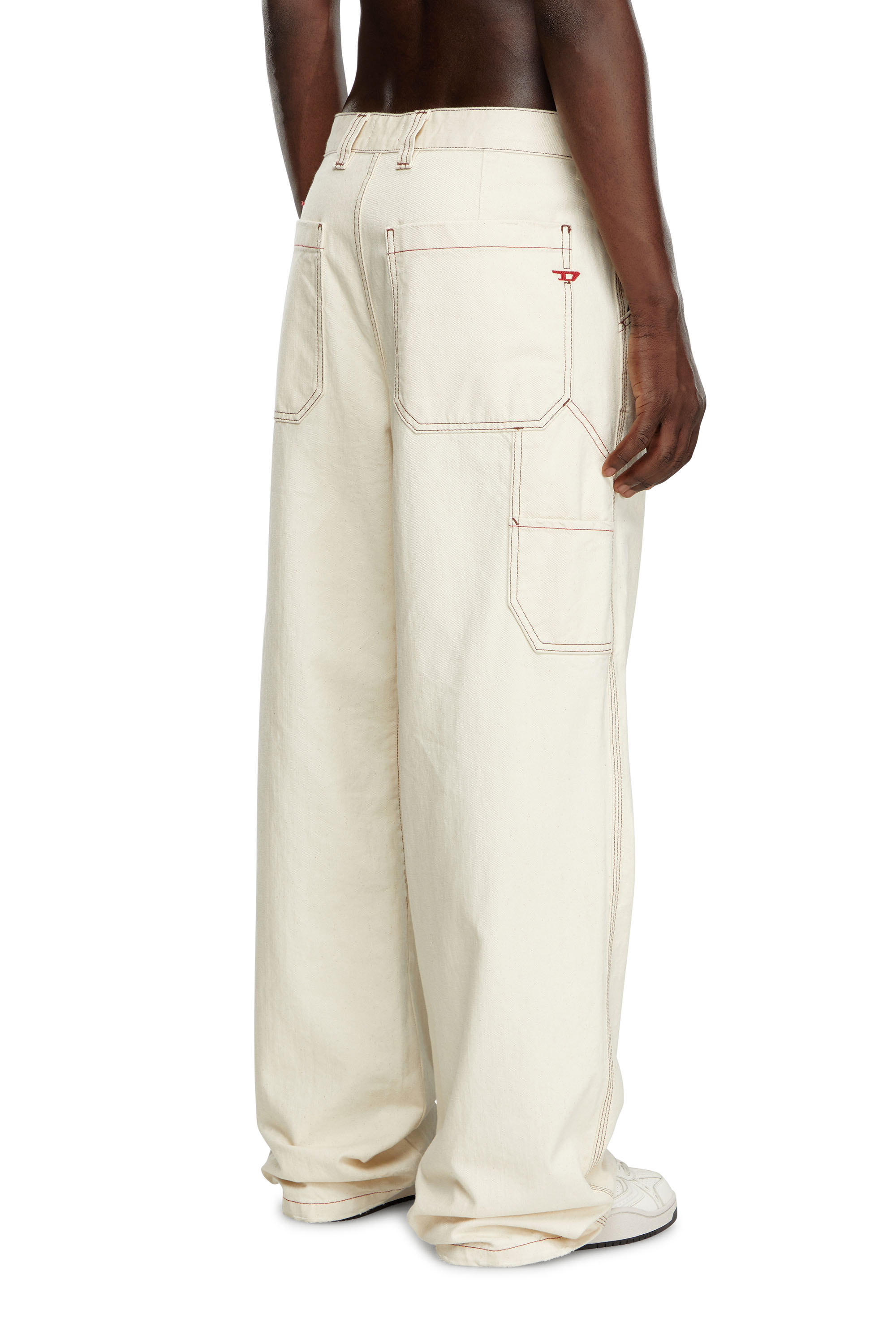 Diesel - Man's Relaxed Jeans D-Livery 0GRDQ, White - 4