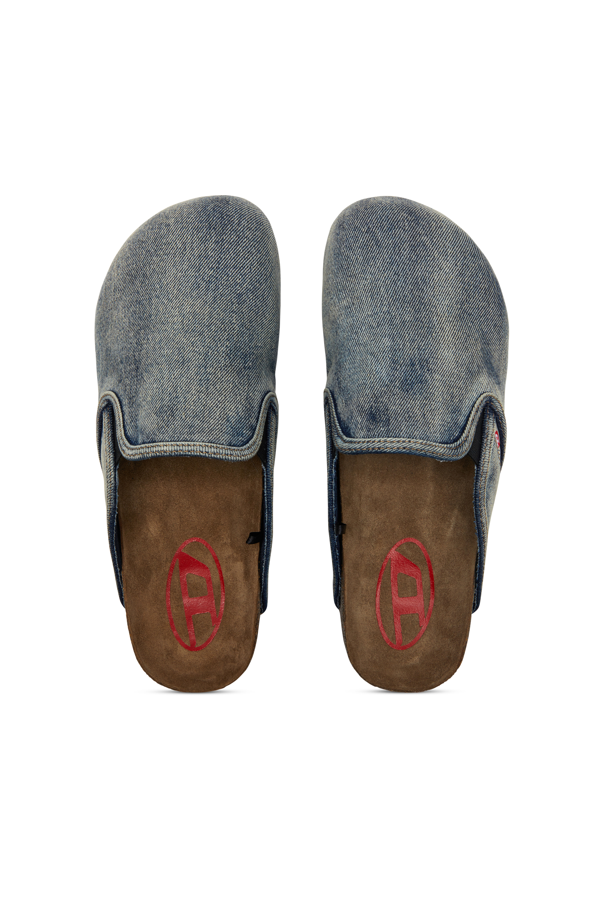 Diesel - D-WOODSTOCK SLIP-ON, Man's Denim mules in Dark Blue - 5